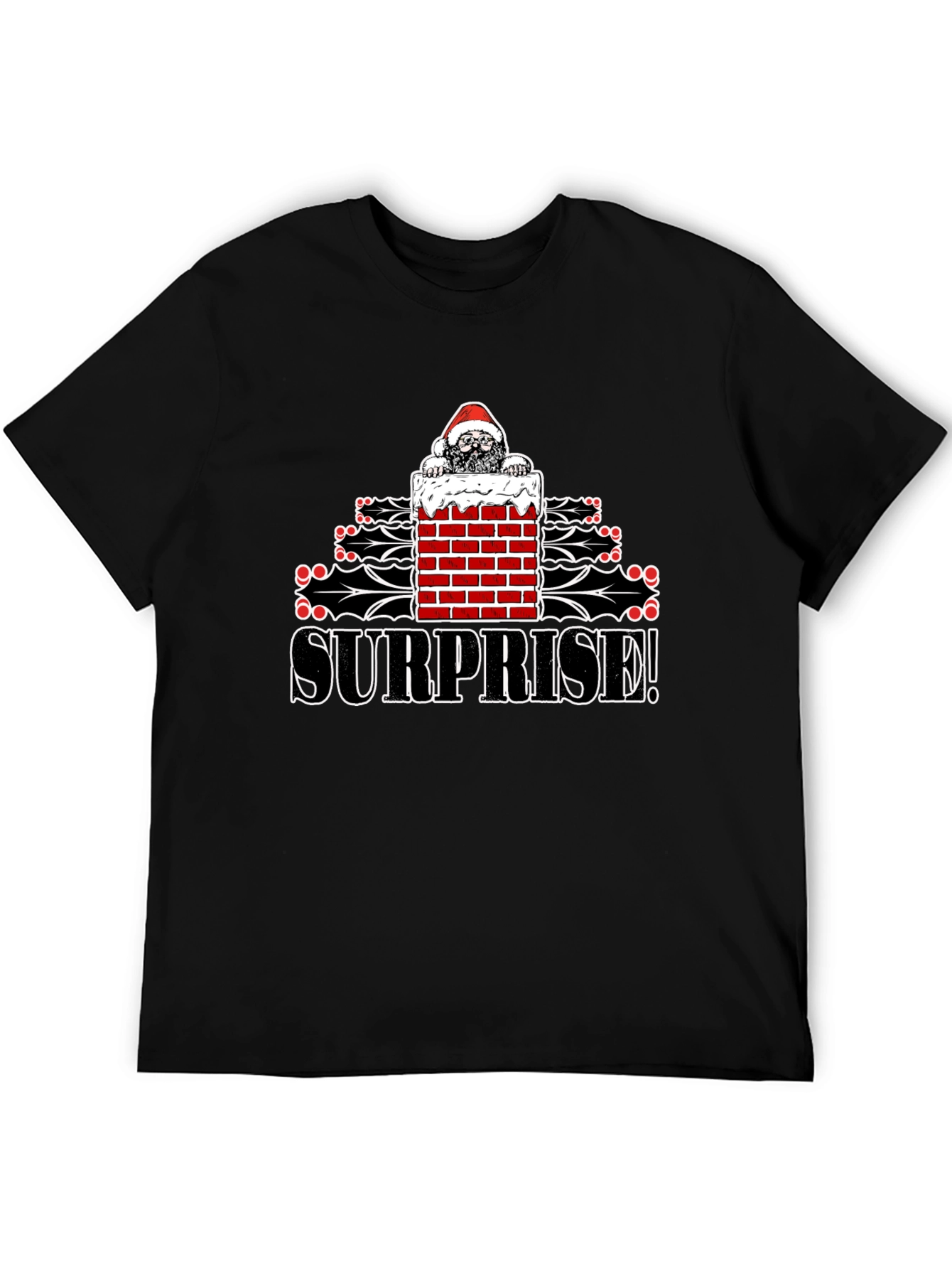 Surprise Santa T-Shirt - Christmas Holiday Fun