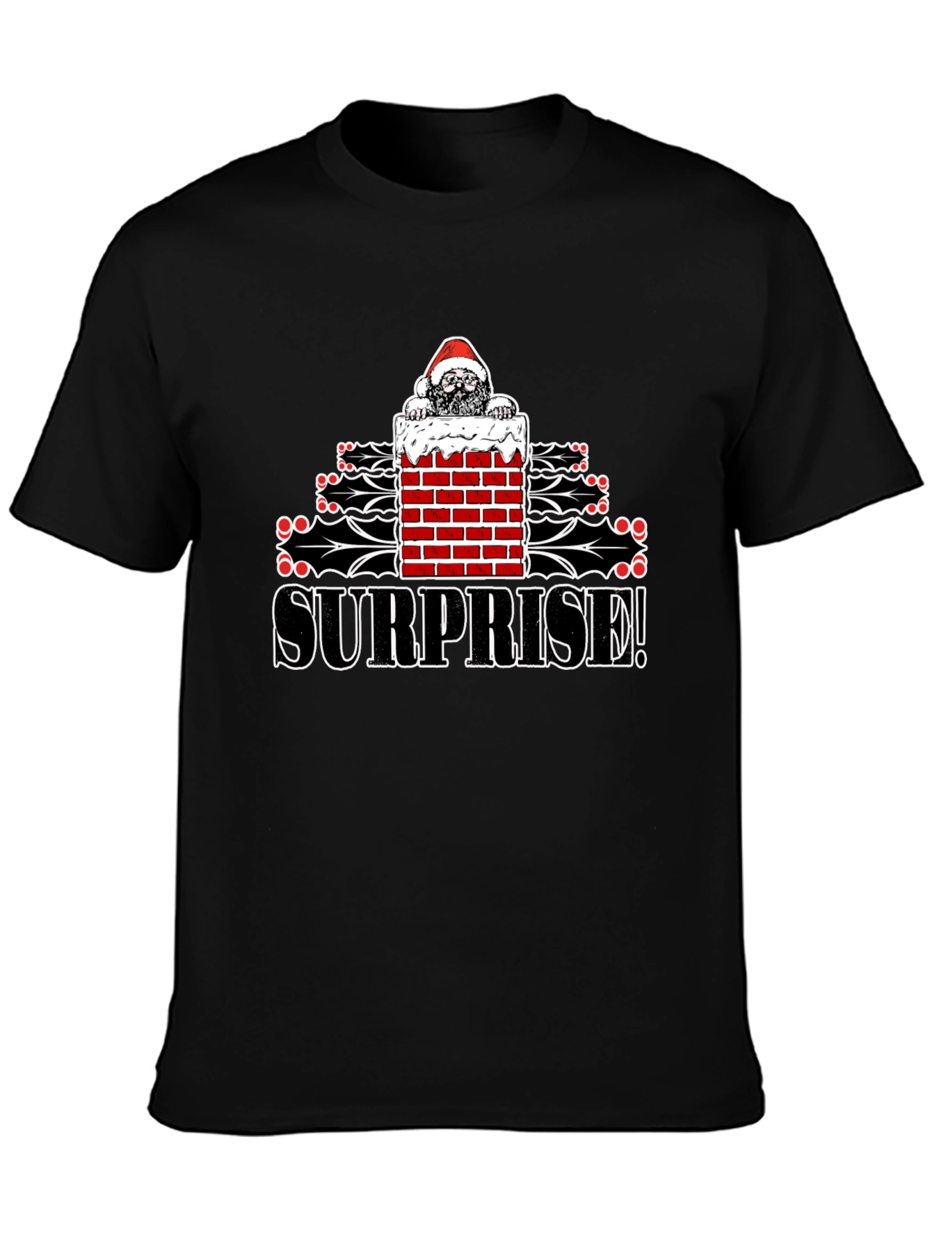 Surprise Santa T-Shirt - Christmas Holiday Fun