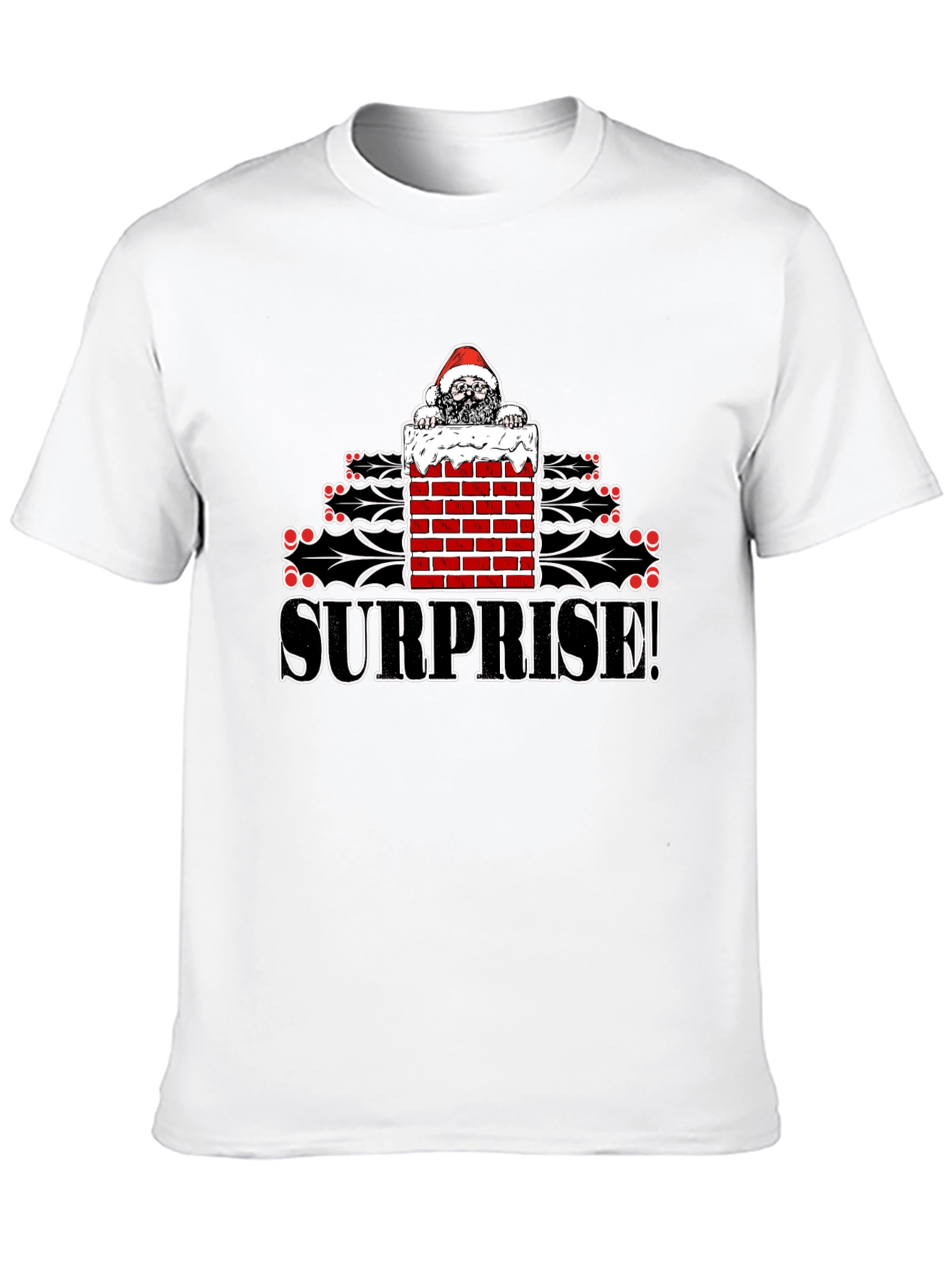 Surprise Santa T-Shirt - Christmas Holiday Fun