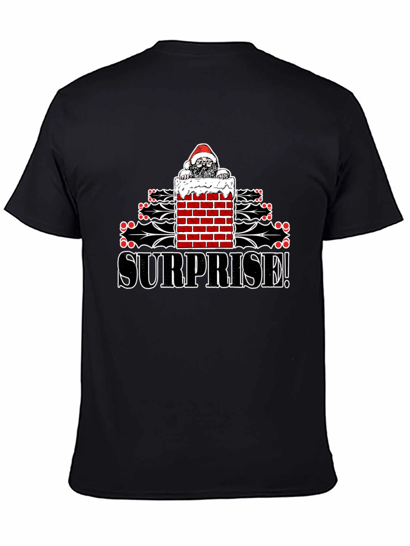 Surprise Santa T-Shirt - Christmas Holiday Fun