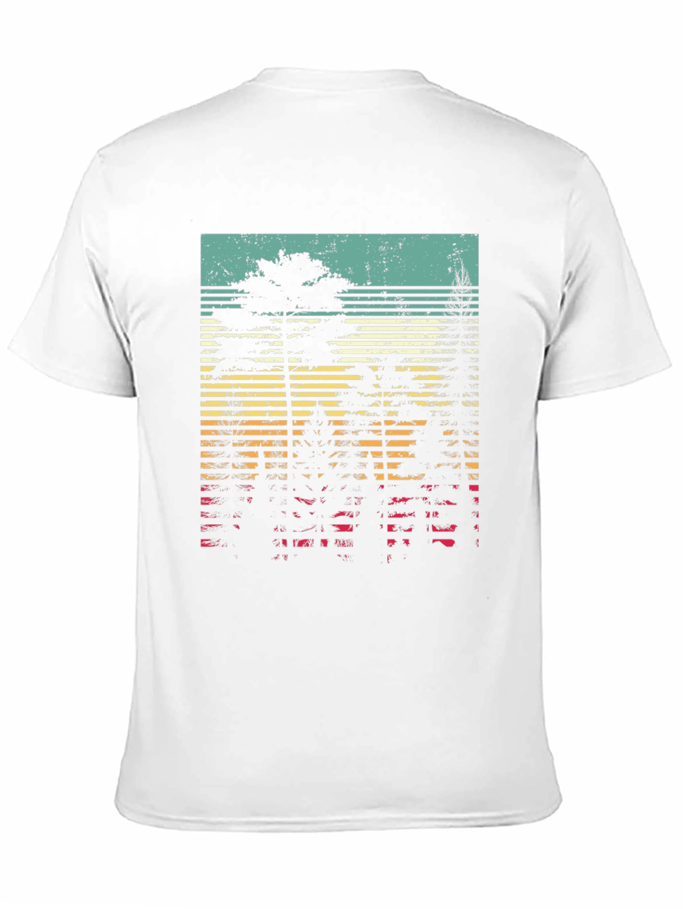 Retro Forest Graphic Tee - Black Unisex T-Shirt
