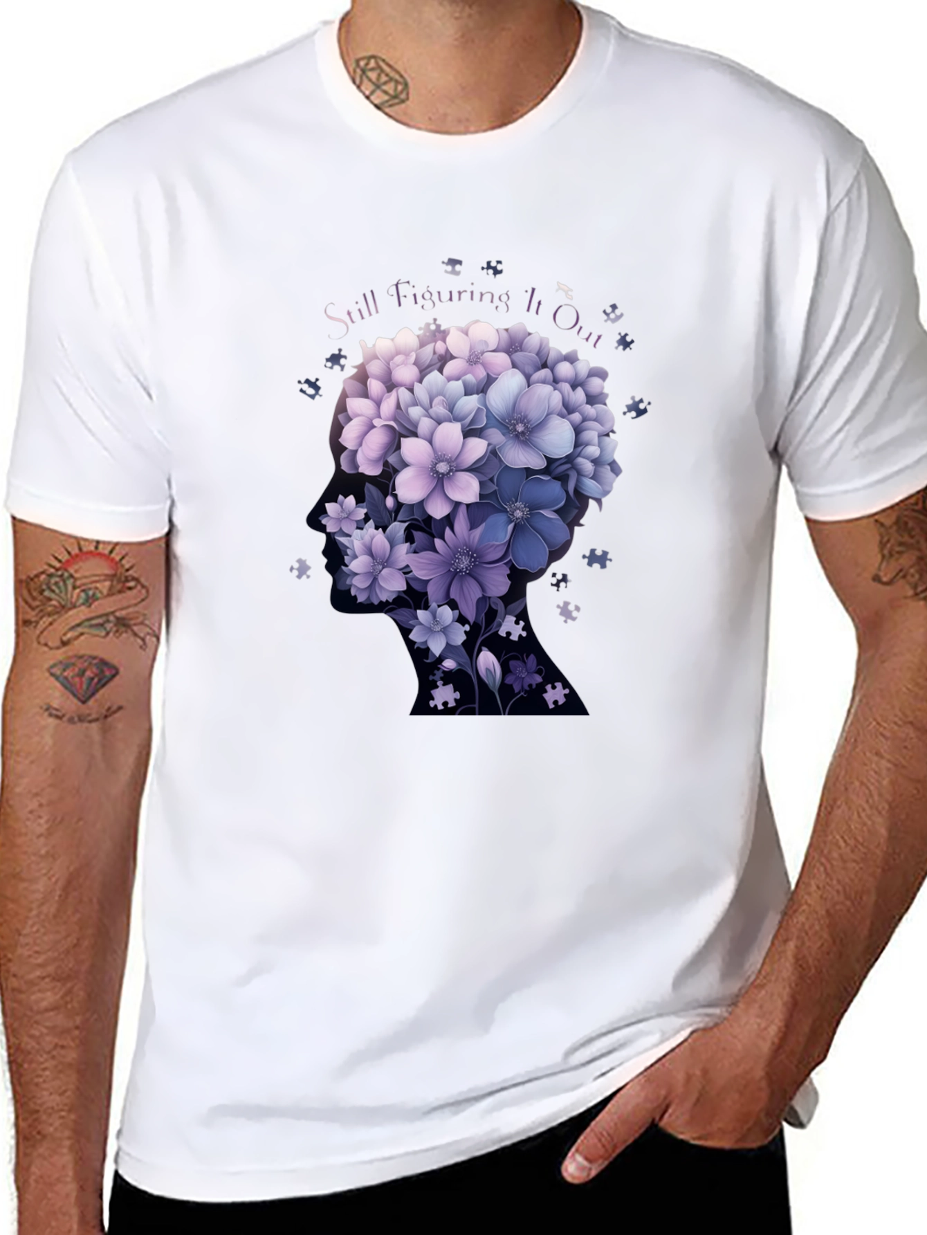 Still Figuring It Out Floral T-Shirt