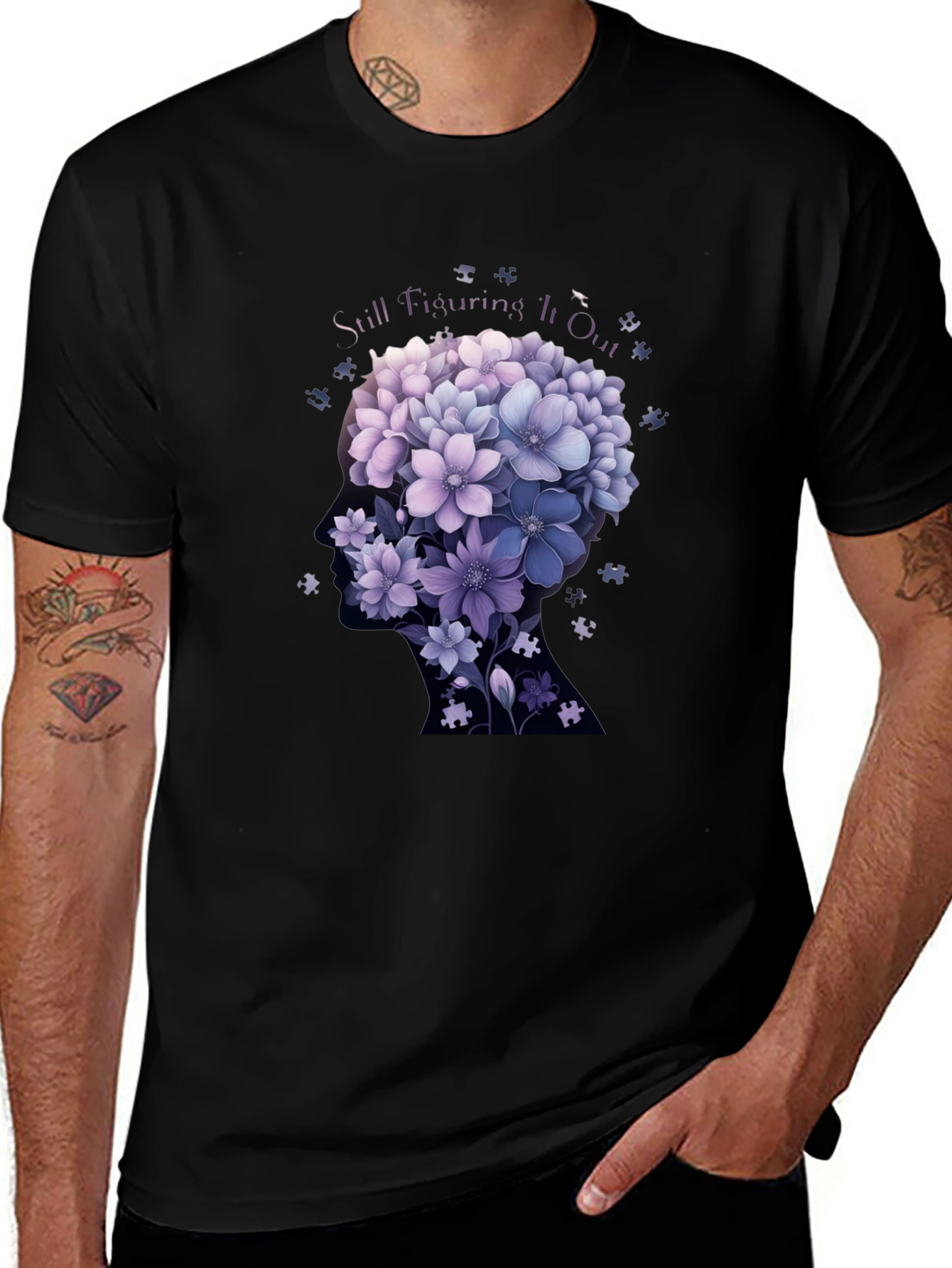 Still Figuring It Out Floral T-Shirt