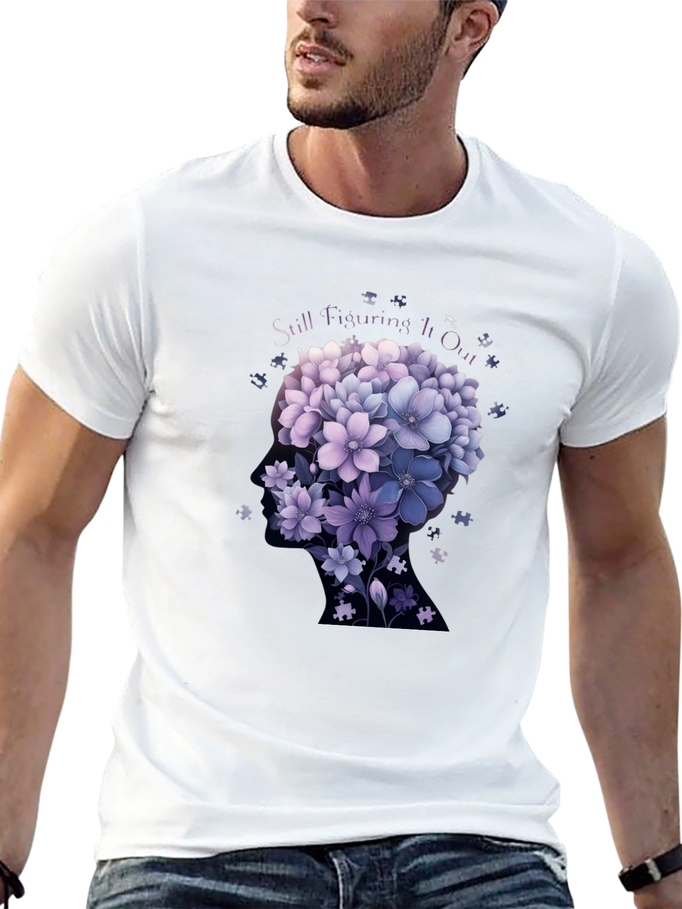 Still Figuring It Out Floral T-Shirt