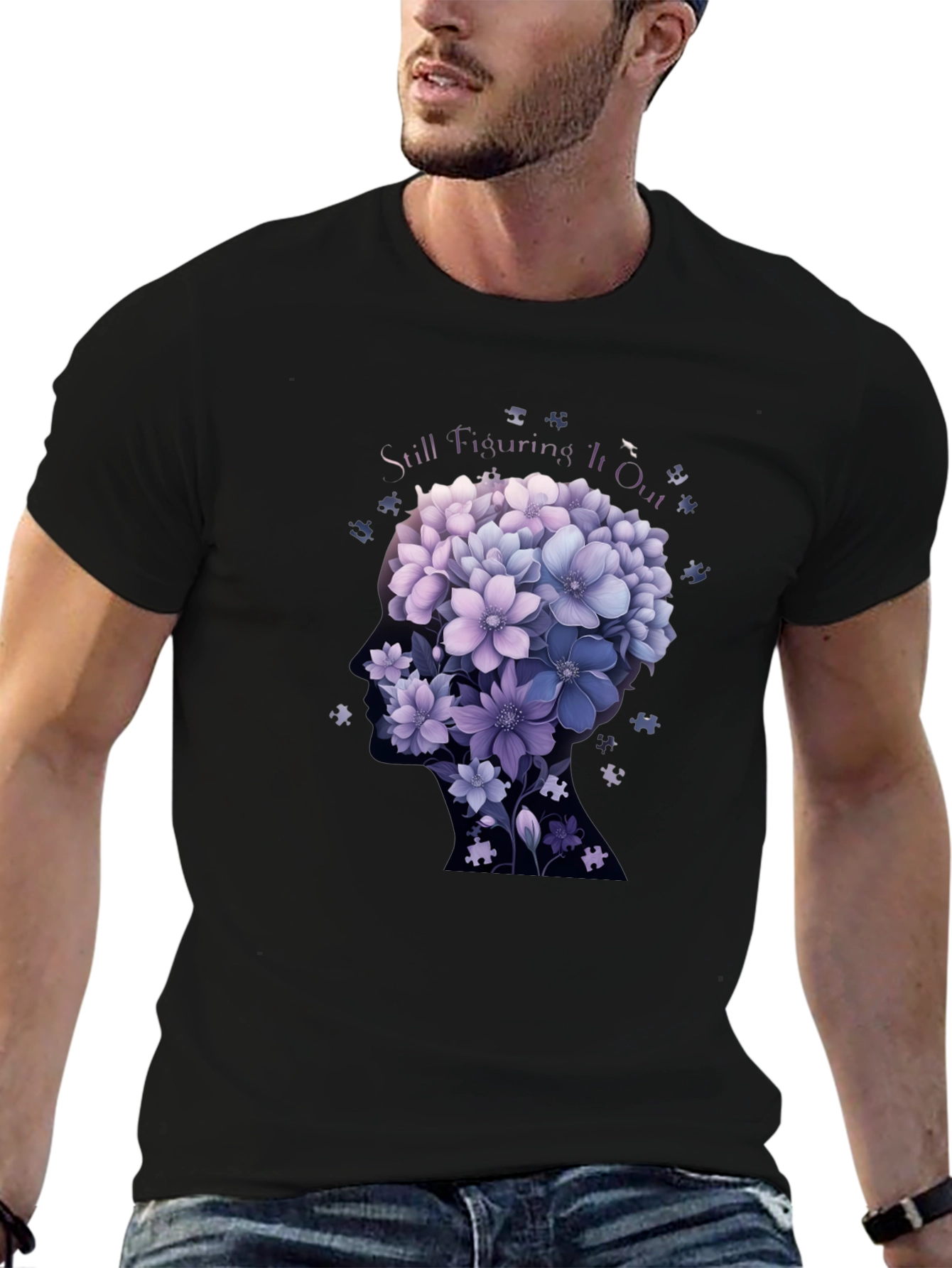 Still Figuring It Out Floral T-Shirt