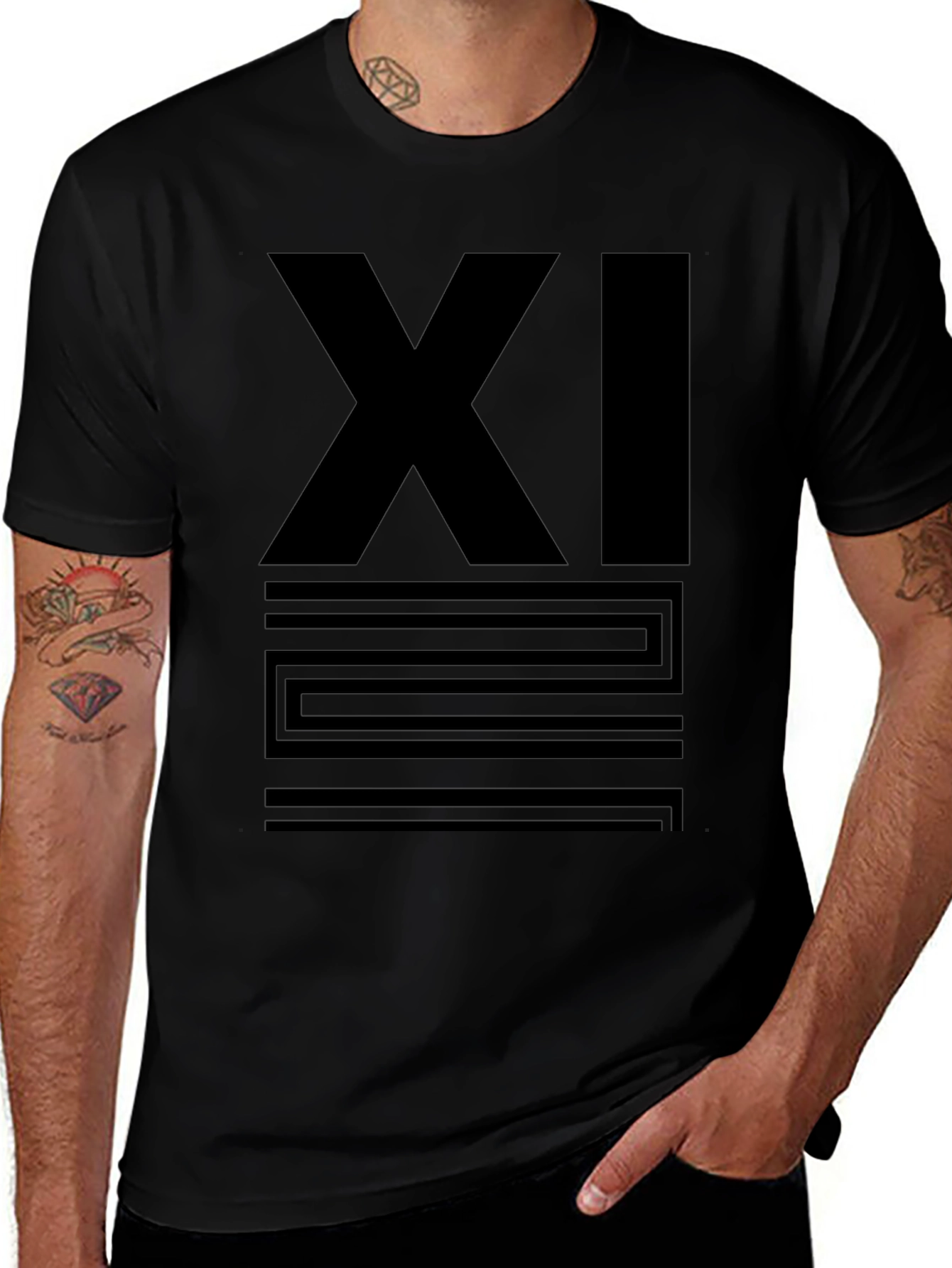 Jordan 11 Inspired Black Graphic T-Shirt