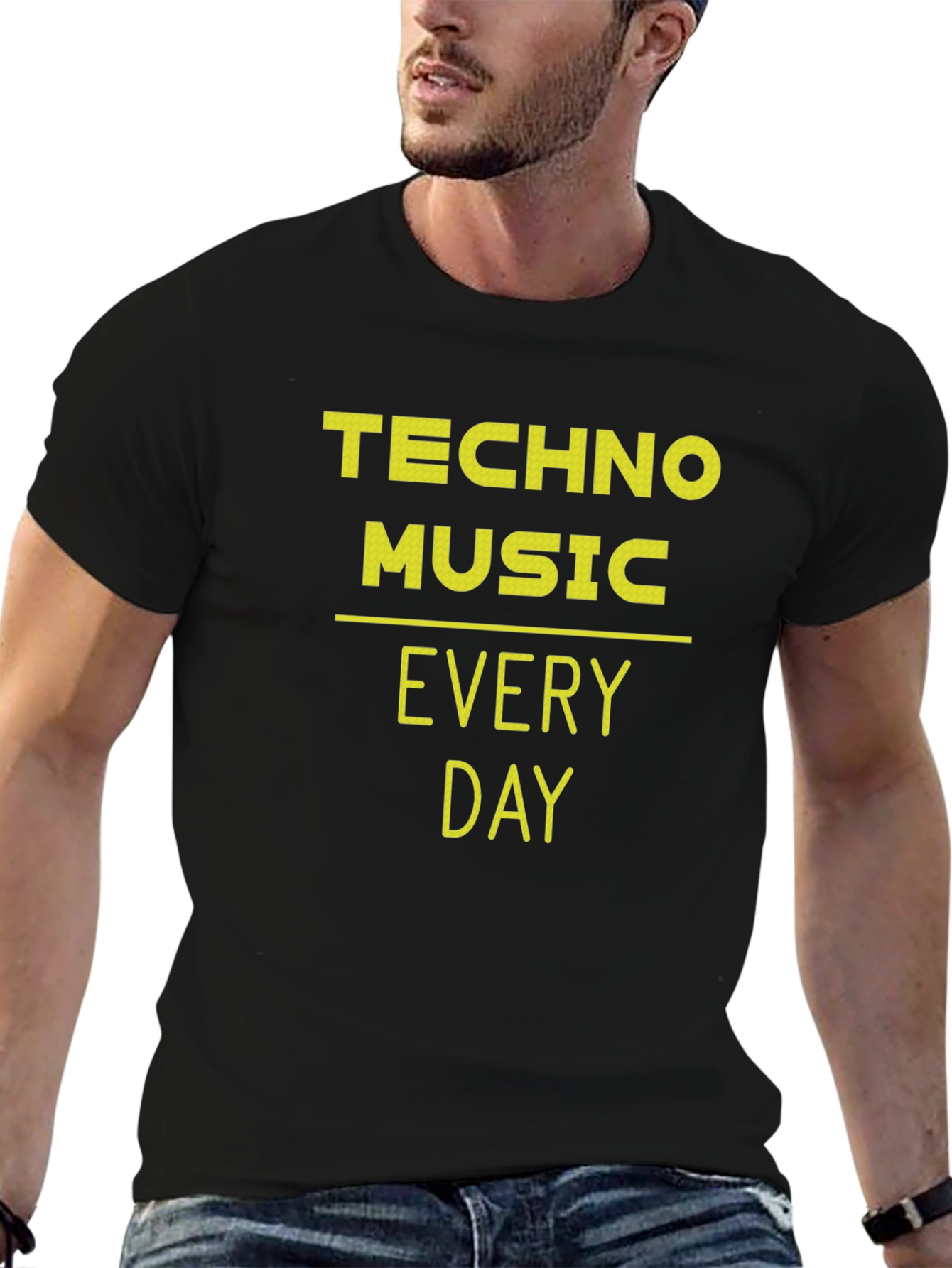 Techno Music Every Day Graphic Tee - Unisex