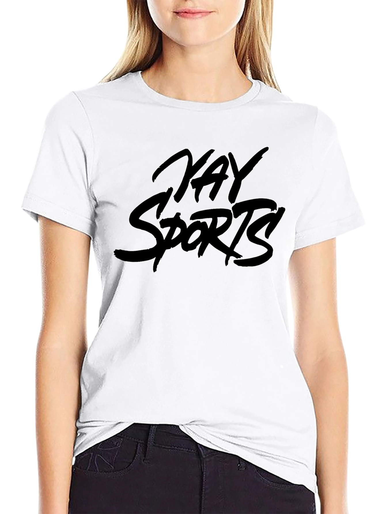 XAY Sports Graphic Black T-Shirt