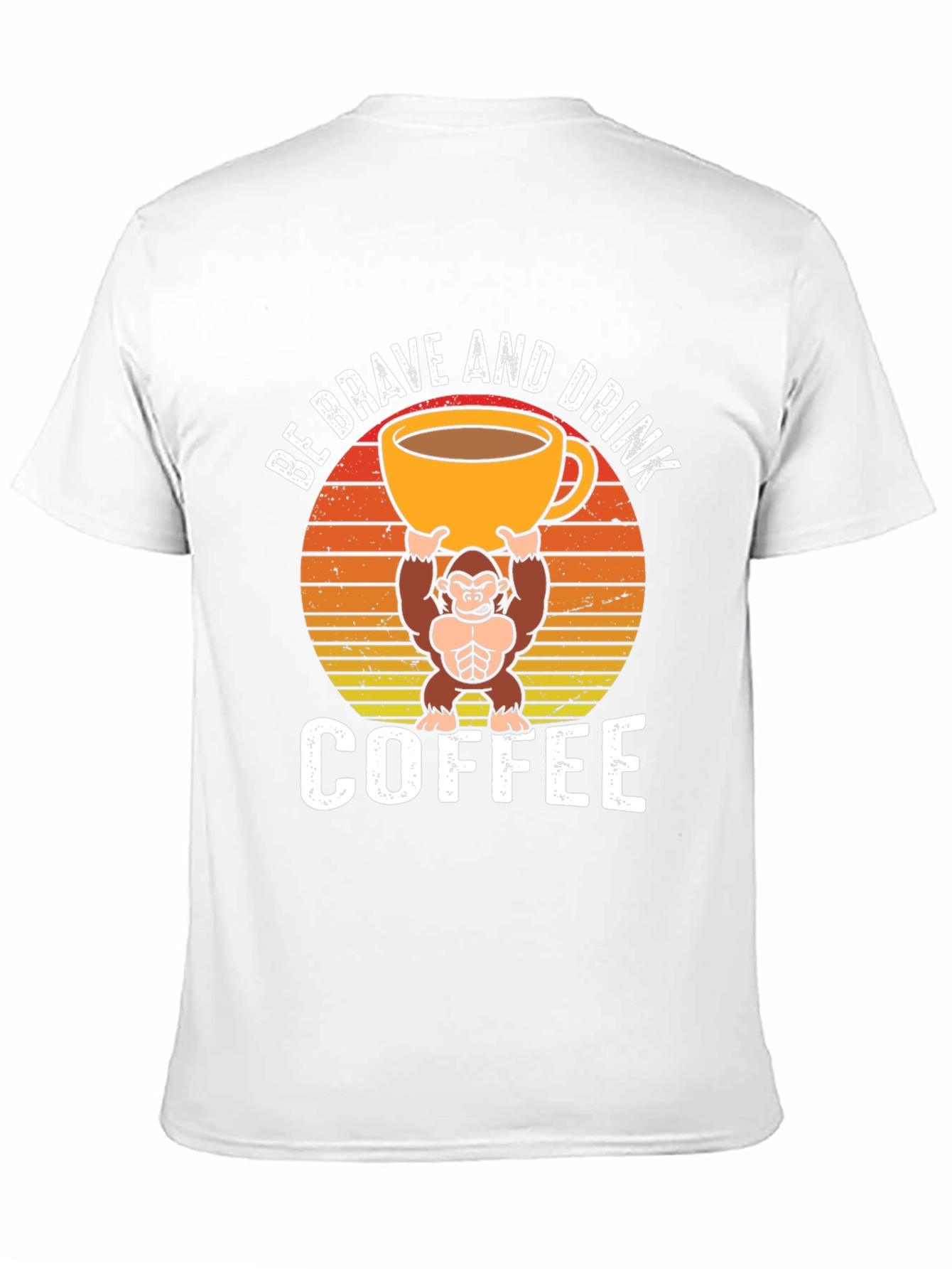 Be Brave and Drink Coffee Graphic T-Shirt