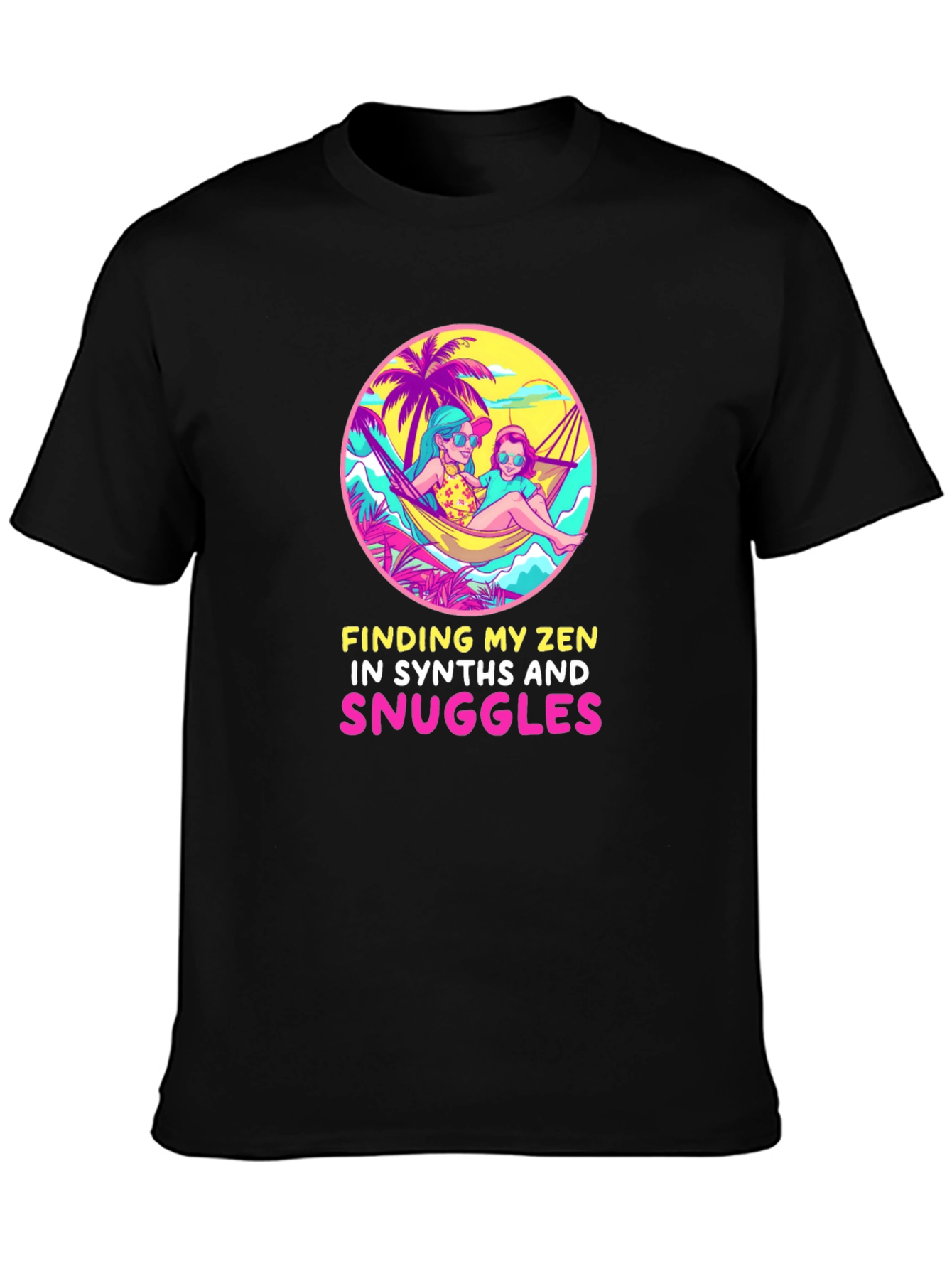 Zen Synthesizer Snuggles Graphic Tee