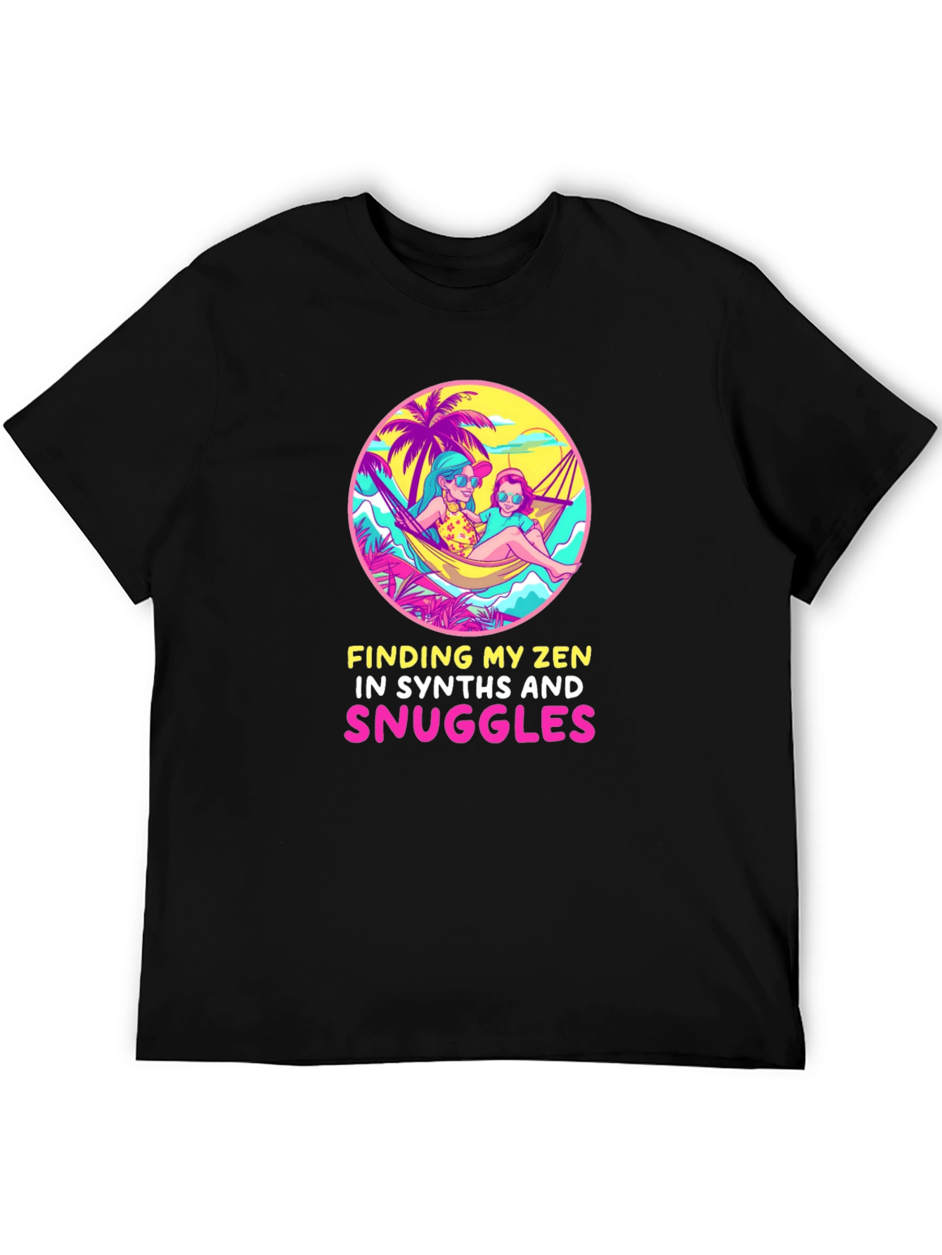 Zen Synthesizer Snuggles Graphic Tee