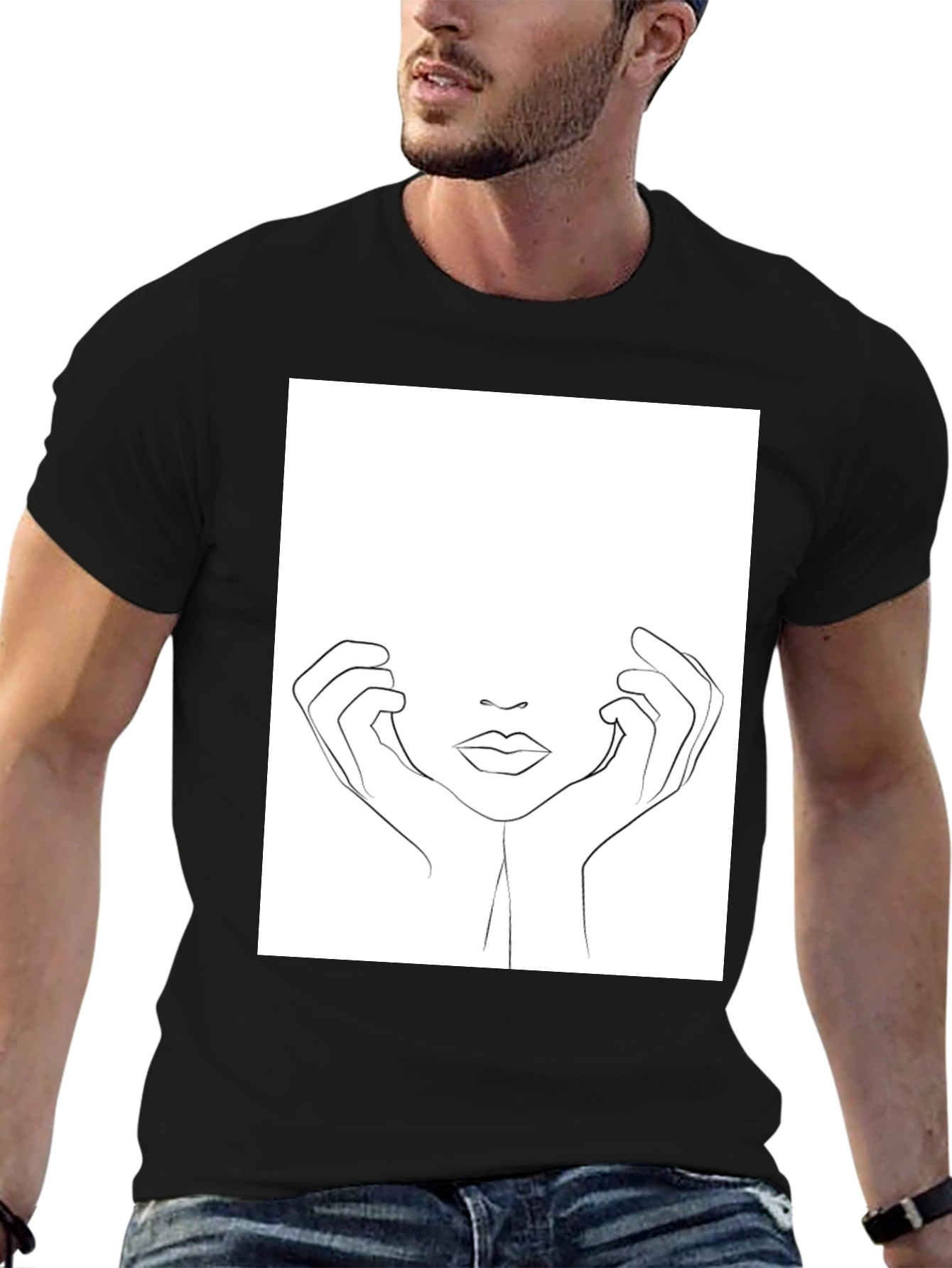 Minimalist Line Art T-Shirt