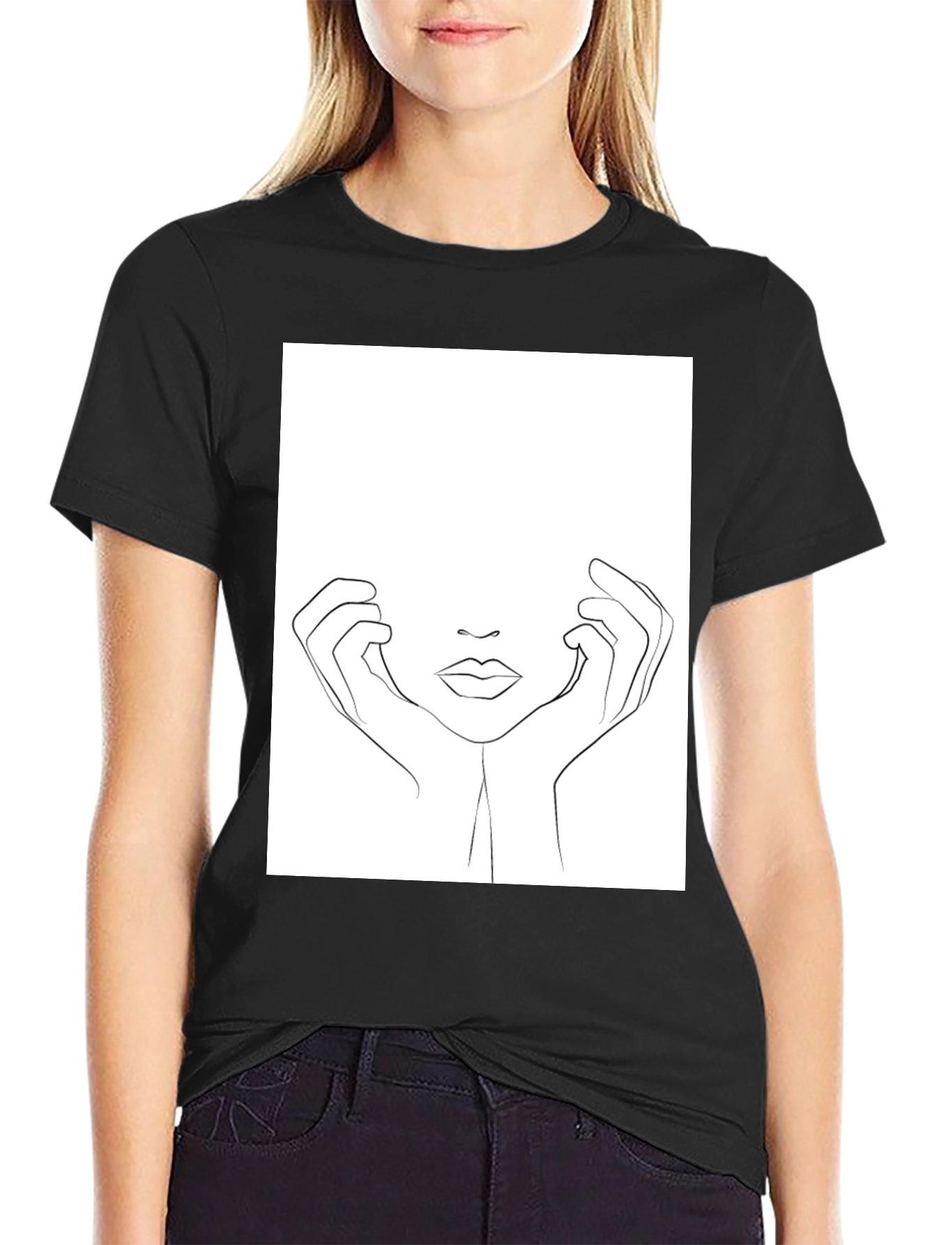 Minimalist Line Art T-Shirt