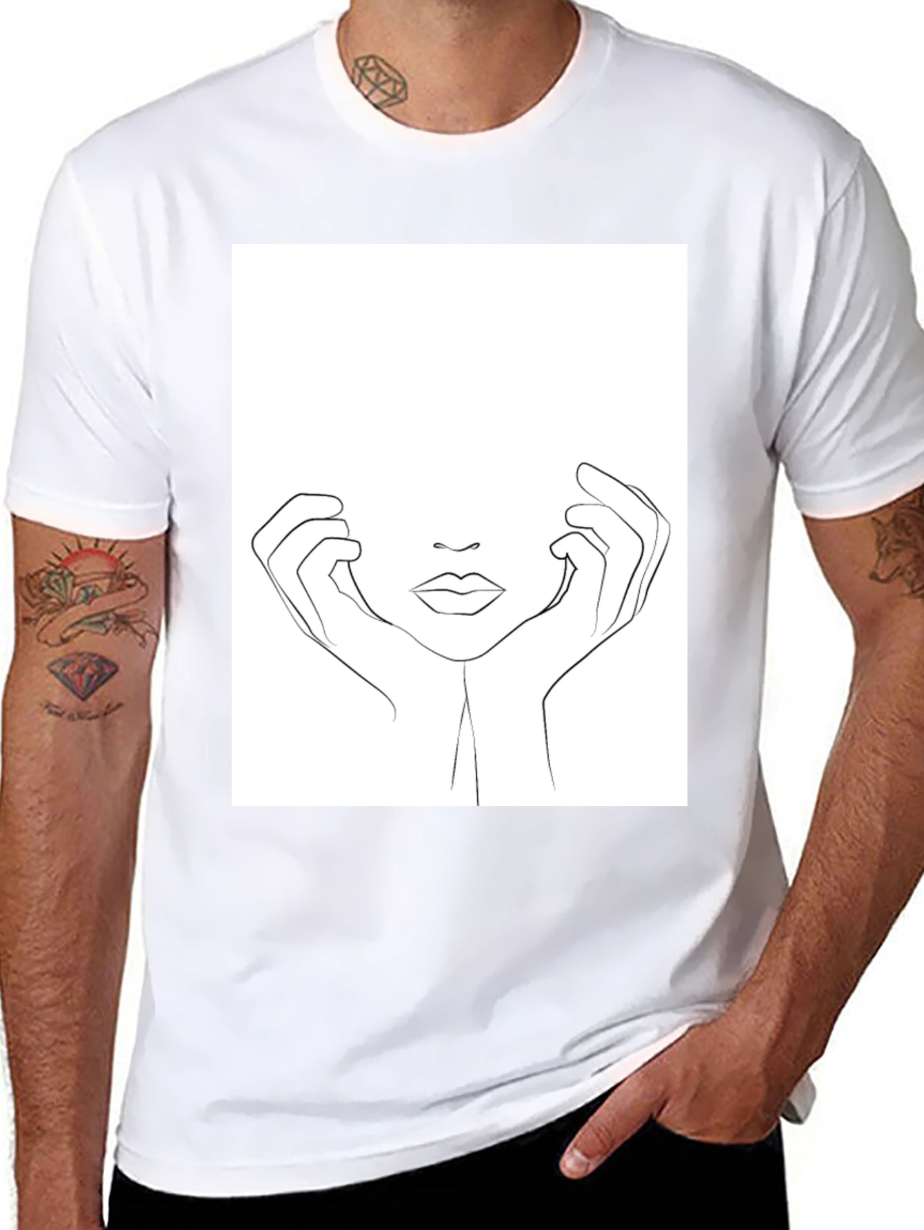 Minimalist Line Art T-Shirt