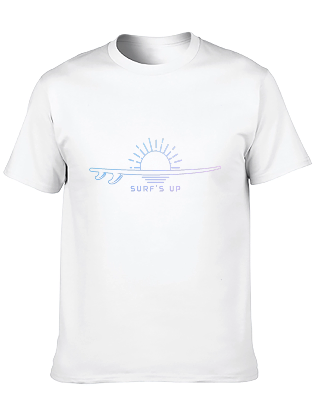 Surfs Up Graphic Tee - Black Cotton T-Shirt
