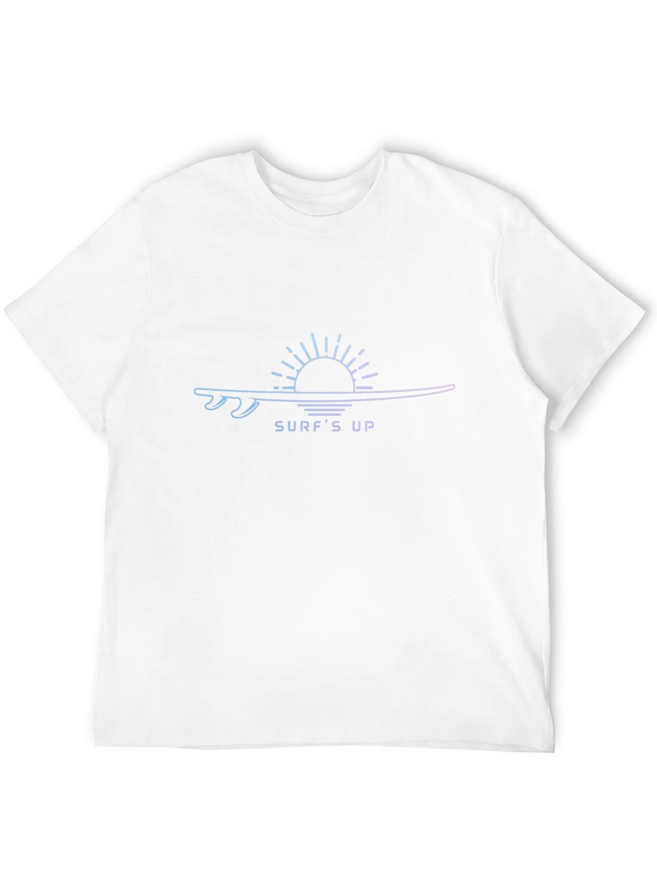 Surfs Up Graphic Tee - Black Cotton T-Shirt
