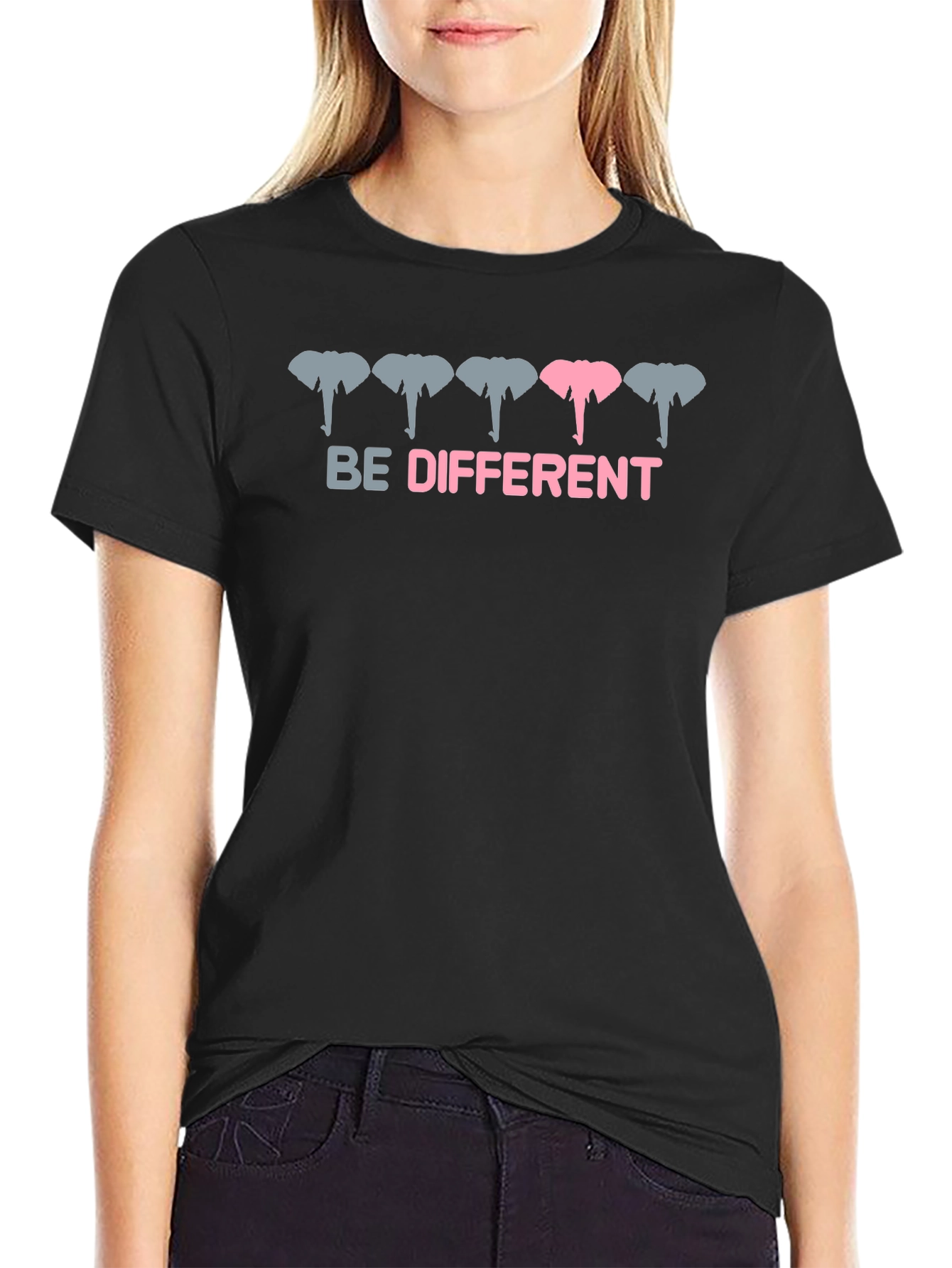 Be Different Elephant Tee - Unique Graphic T-Shirt