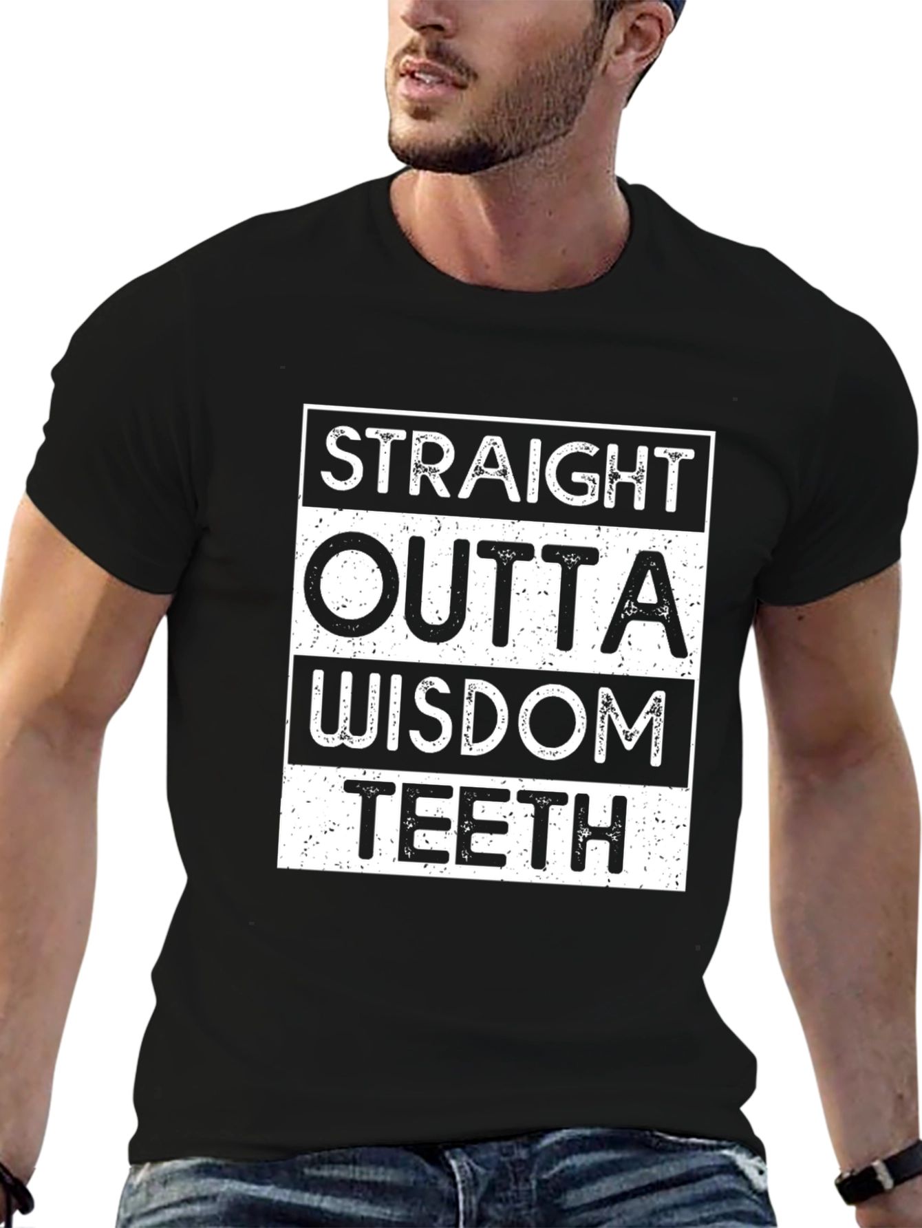 Straight Outta Wisdom Teeth Black T-Shirt