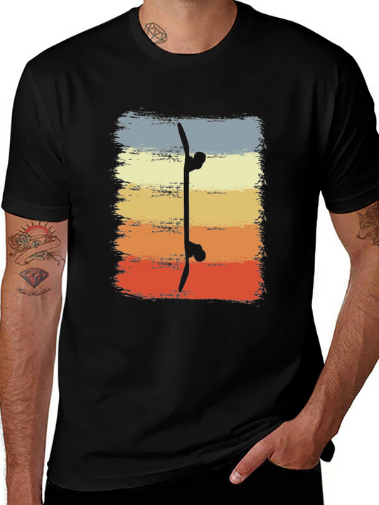 Retro Skateboard Graphic Tee - Cool Vintage Style