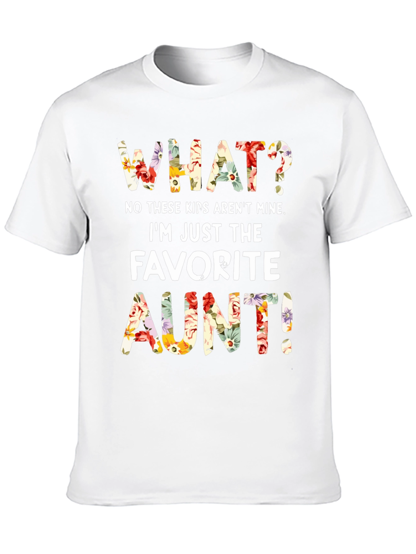 Favorite Aunt Floral Graphic T-Shirt