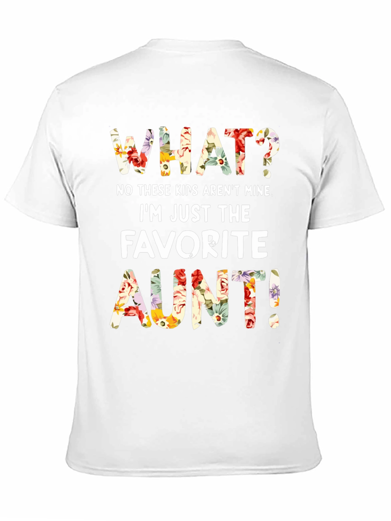 Favorite Aunt Floral Graphic T-Shirt