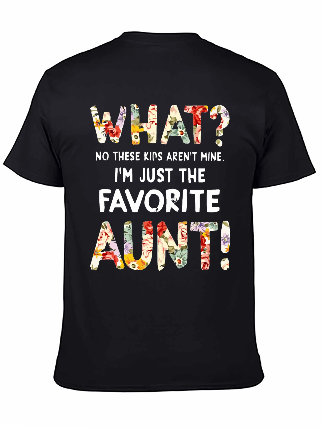 Favorite Aunt Floral Graphic T-Shirt