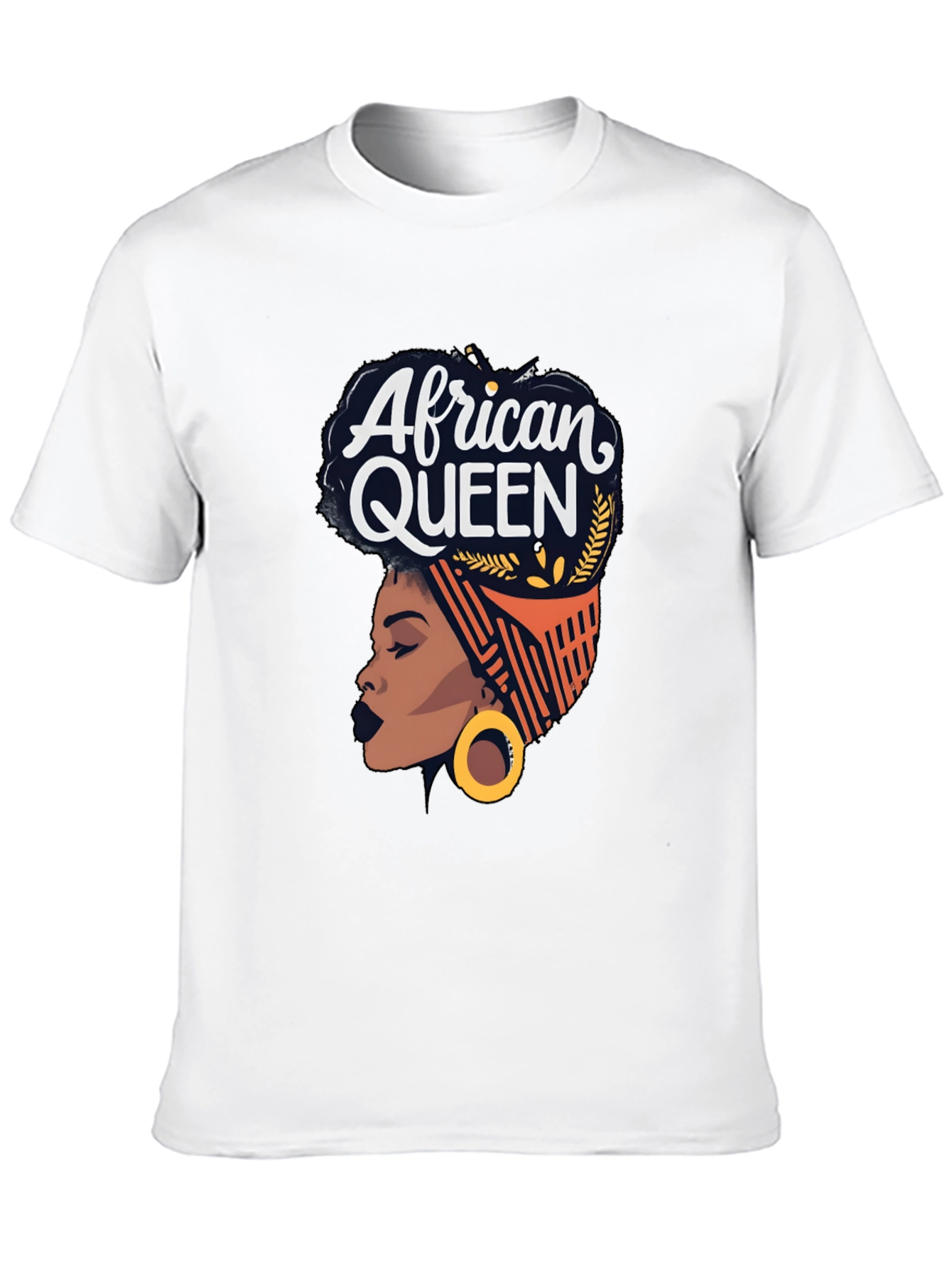 African Queen Graphic T-Shirt - Black