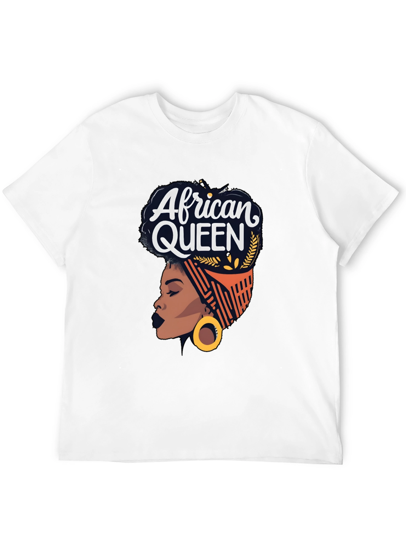 African Queen Graphic T-Shirt - Black