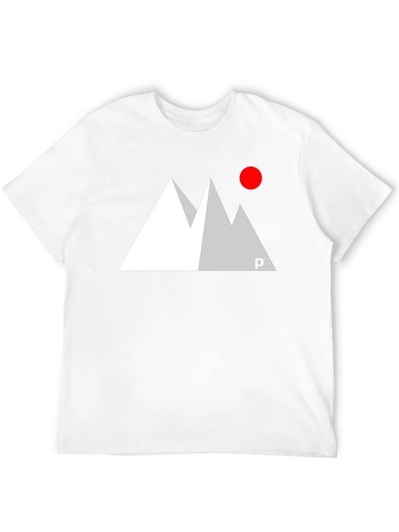 Modern Mountain Graphic Tee - Black