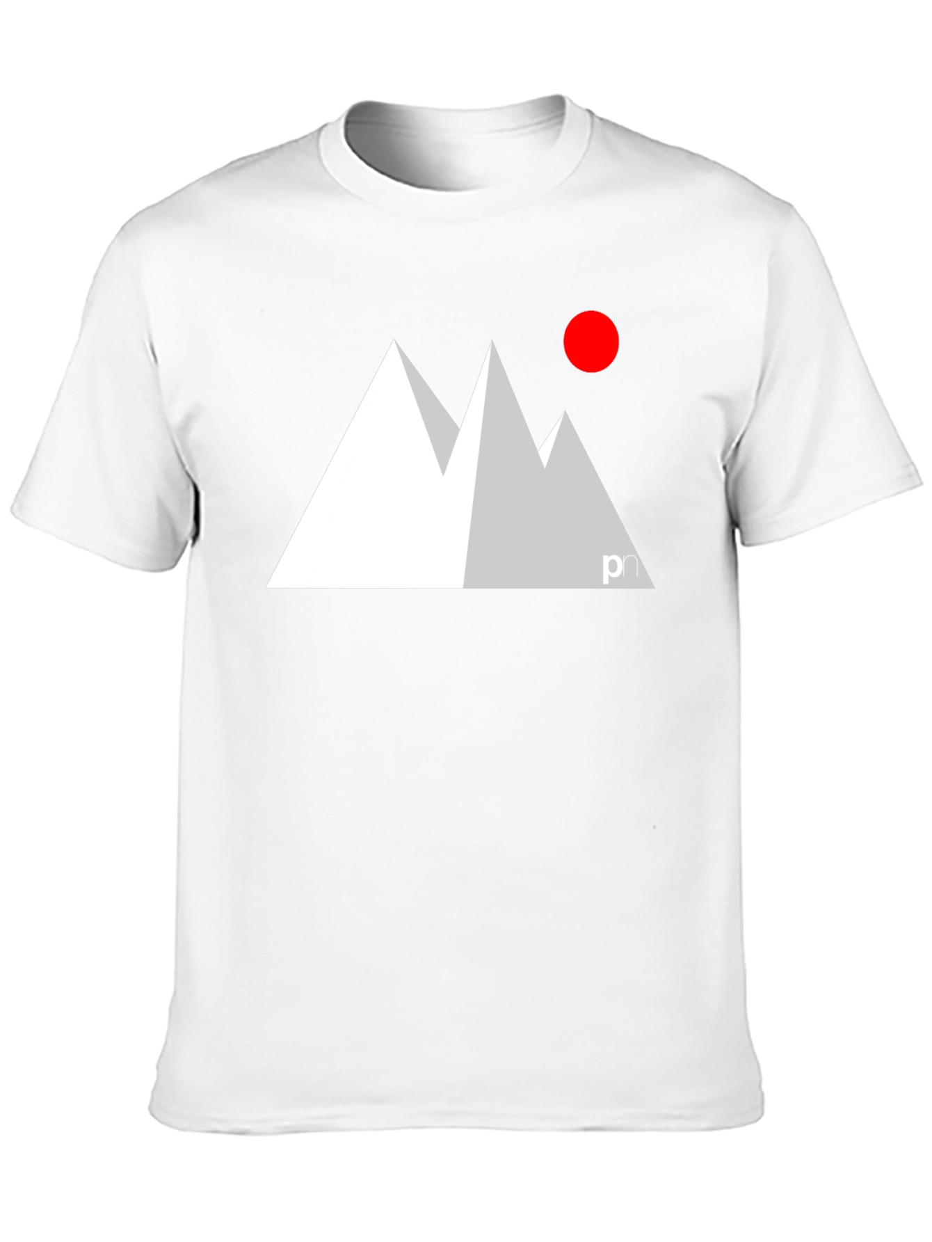 Modern Mountain Graphic Tee - Black