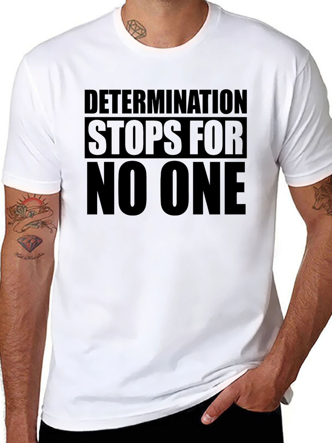 Determination Black Graphic Tee