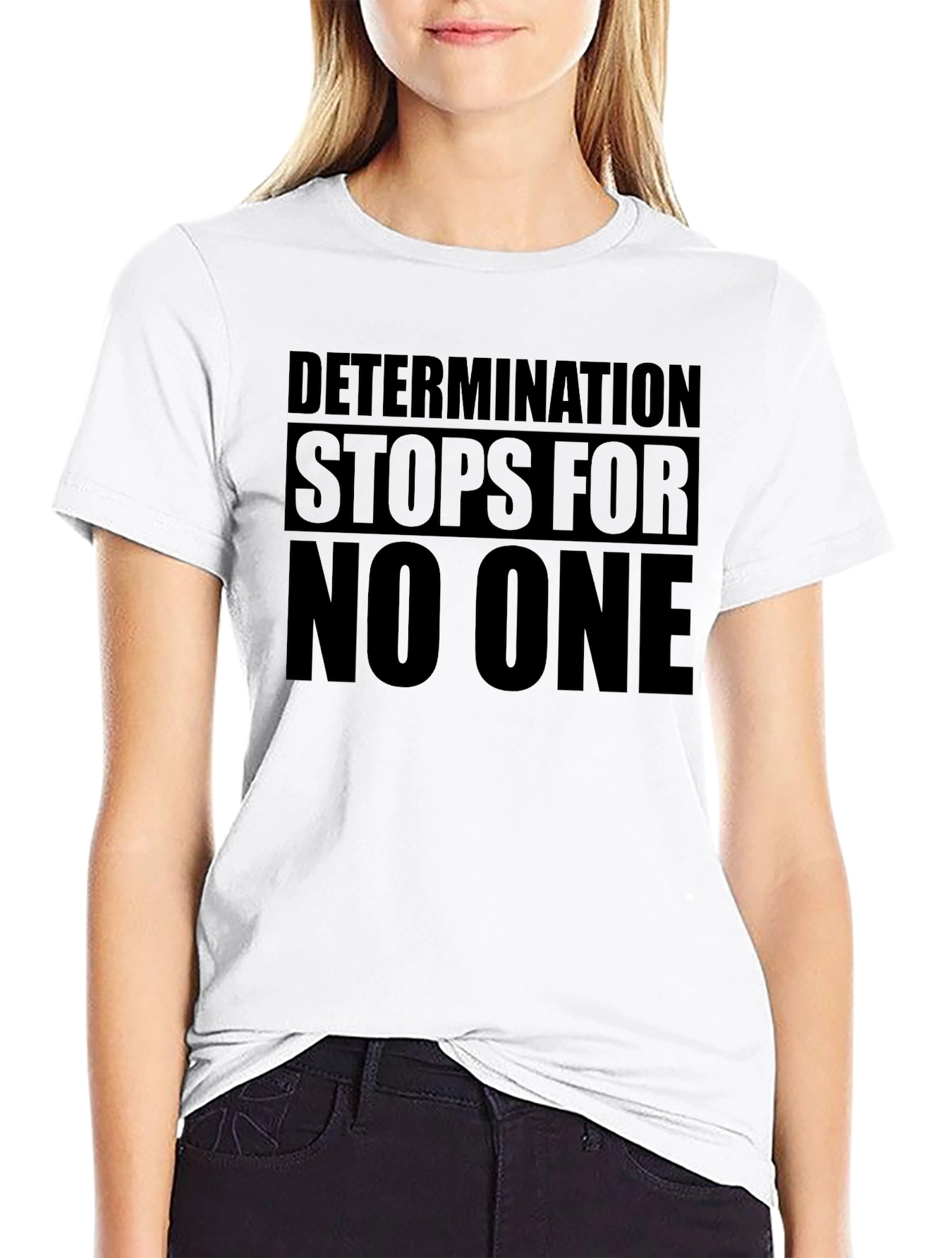 Determination Black Graphic Tee