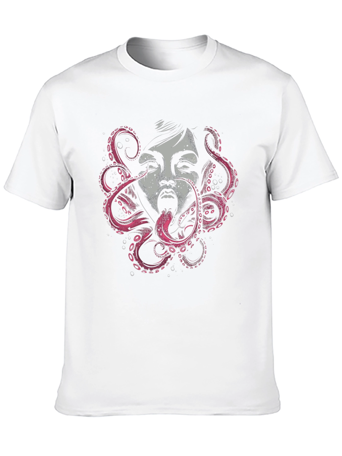 Octopus Woman Graphic Black T-Shirt