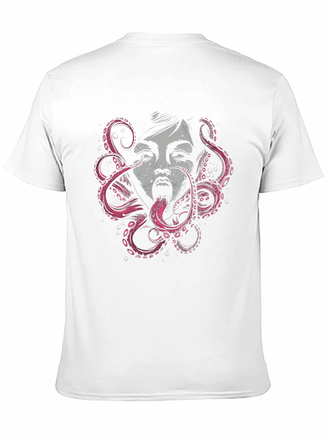Octopus Woman Graphic Black T-Shirt