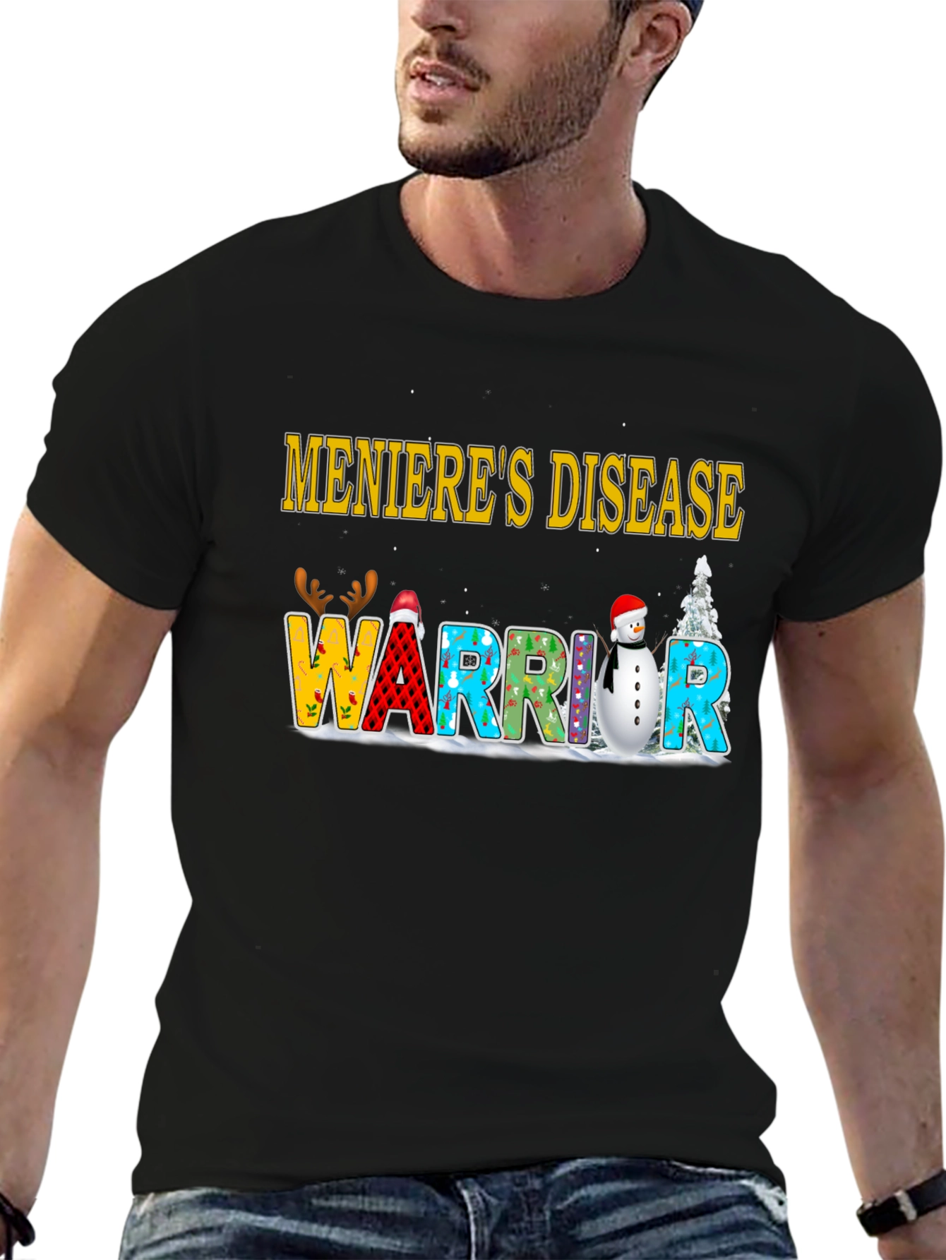 Menieres Disease Warrior Holiday T-Shirt