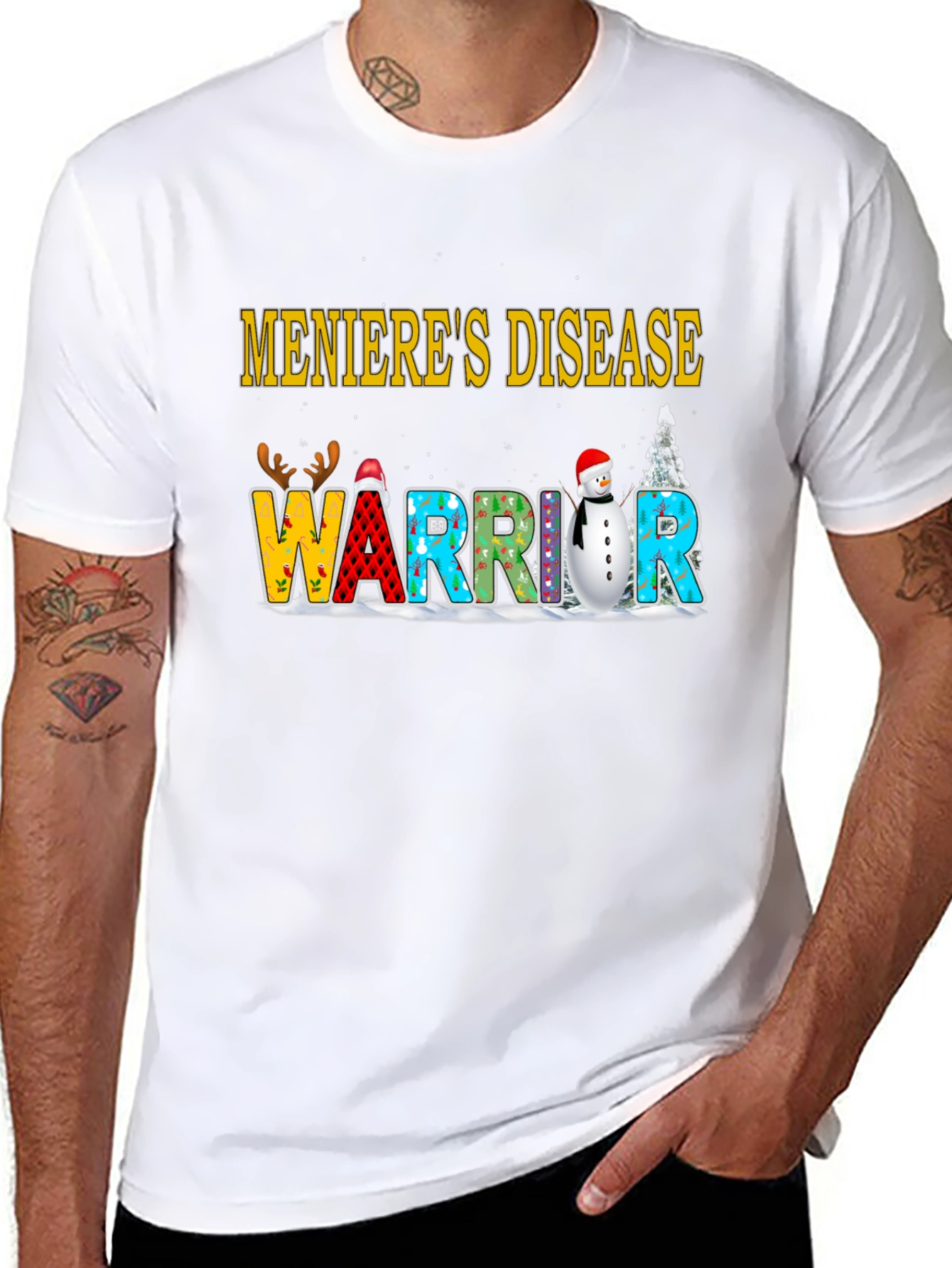 Menieres Disease Warrior Holiday T-Shirt
