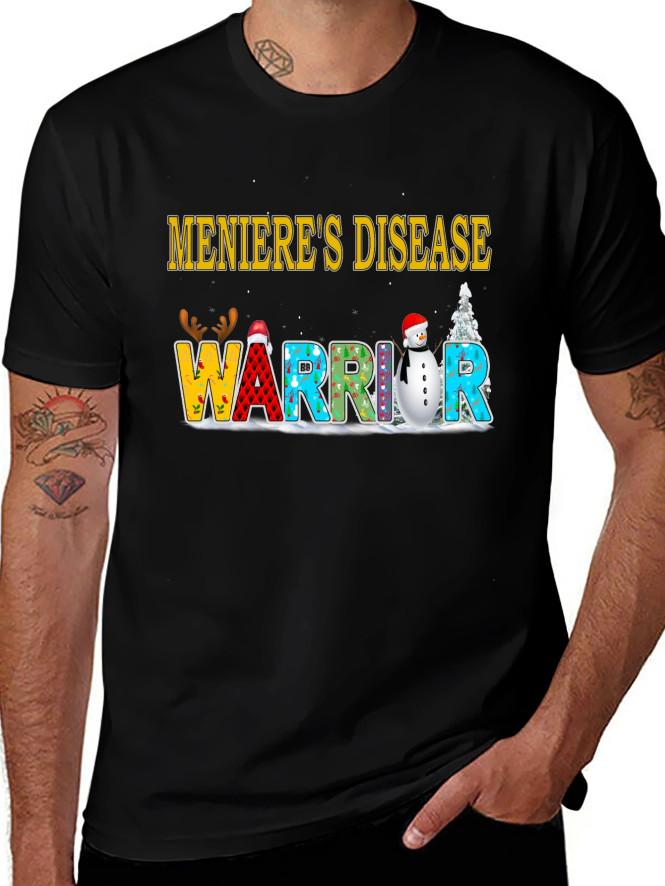 Menieres Disease Warrior Holiday T-Shirt