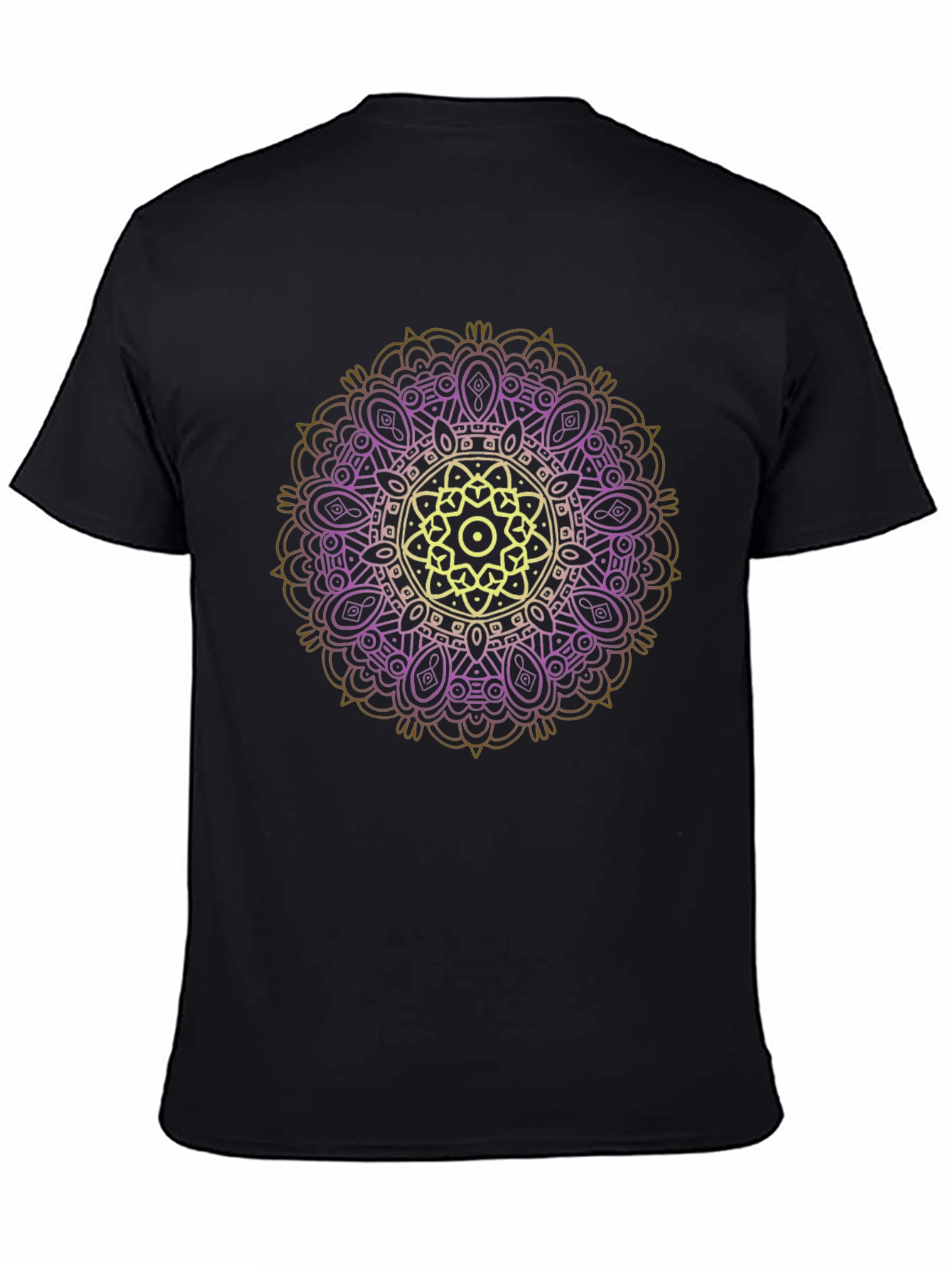 Mandala Graphic Tee - Stylish Black T-Shirt