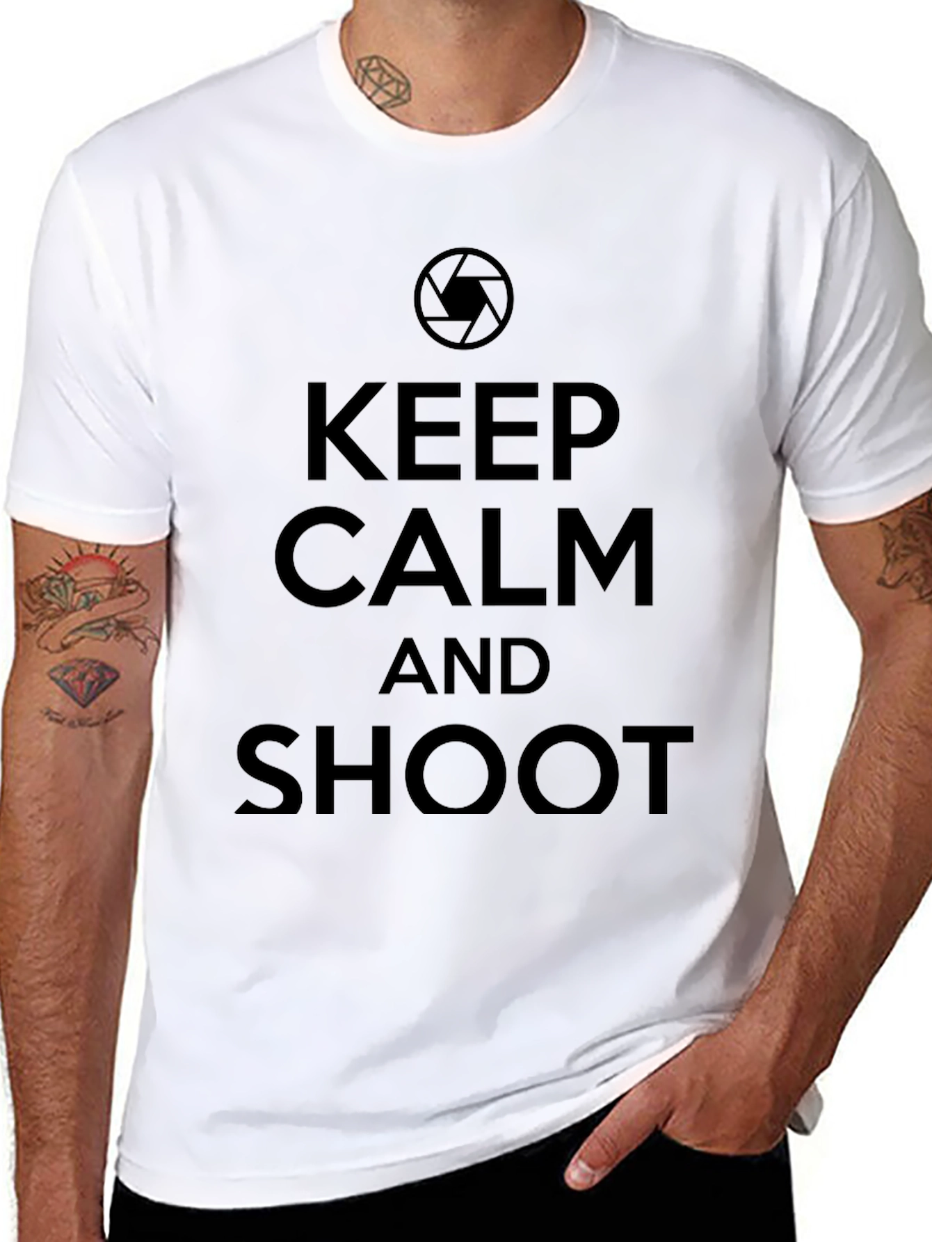 Keep Calm & Shoot Graphic Tee - Photography Lovers