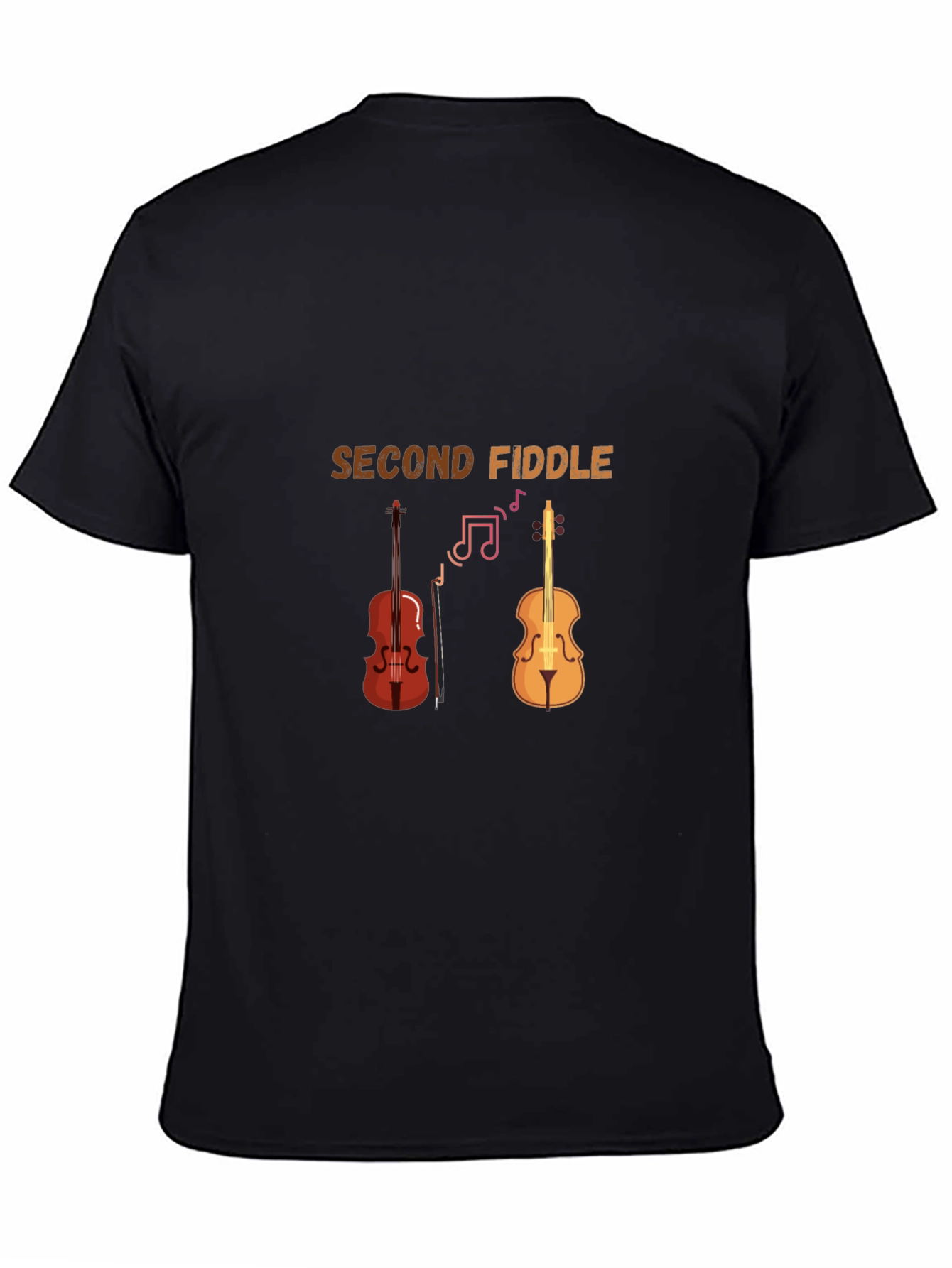 Second Fiddle Graphic Tee - Musicians Humor T-Shirt