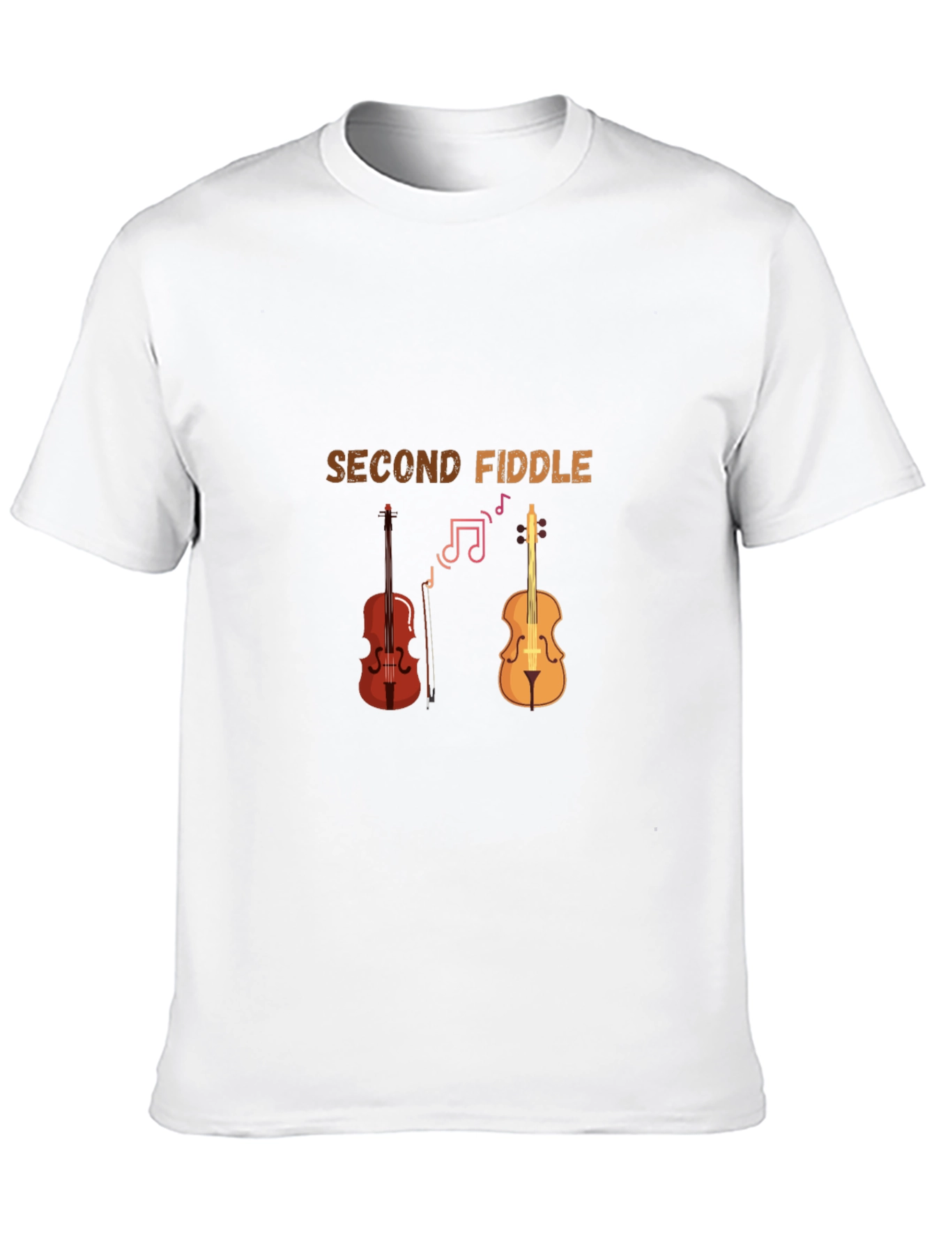 Second Fiddle Graphic Tee - Musicians Humor T-Shirt