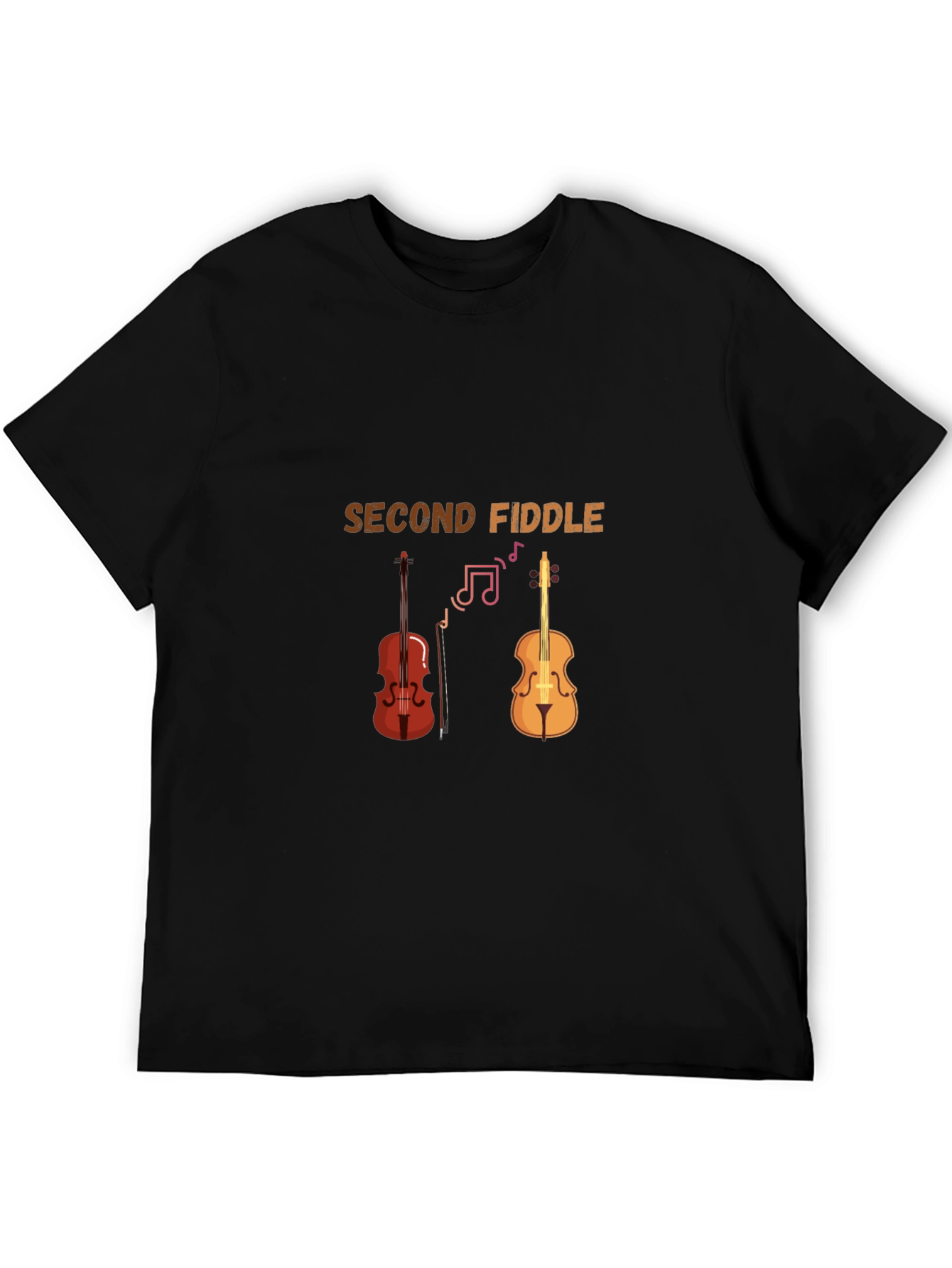 Second Fiddle Graphic Tee - Musicians Humor T-Shirt