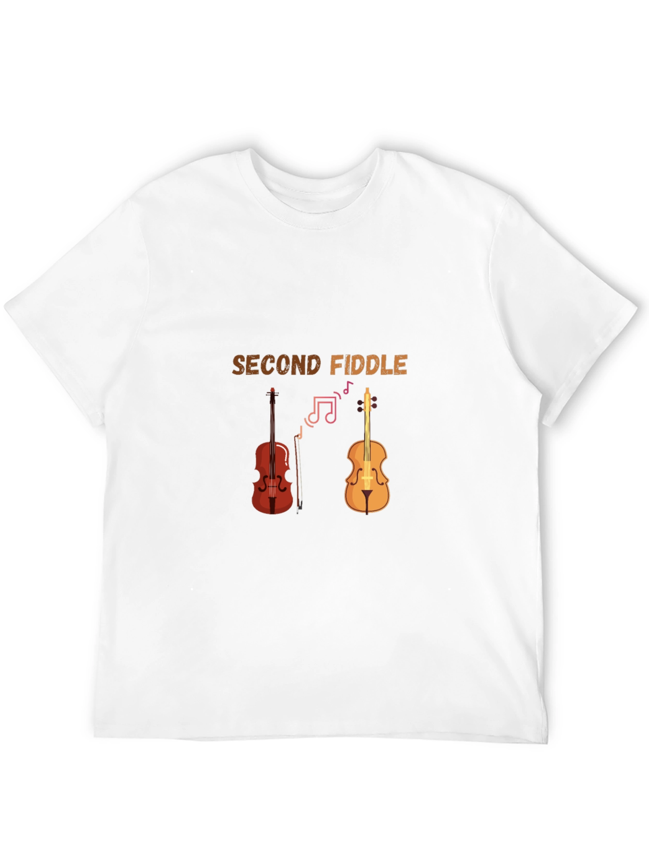 Second Fiddle Graphic Tee - Musicians Humor T-Shirt