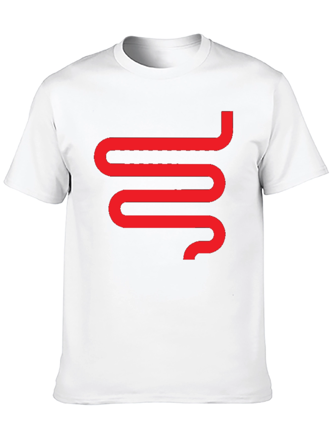 Modern Snake Graphic Tee - Black Cotton T-Shirt