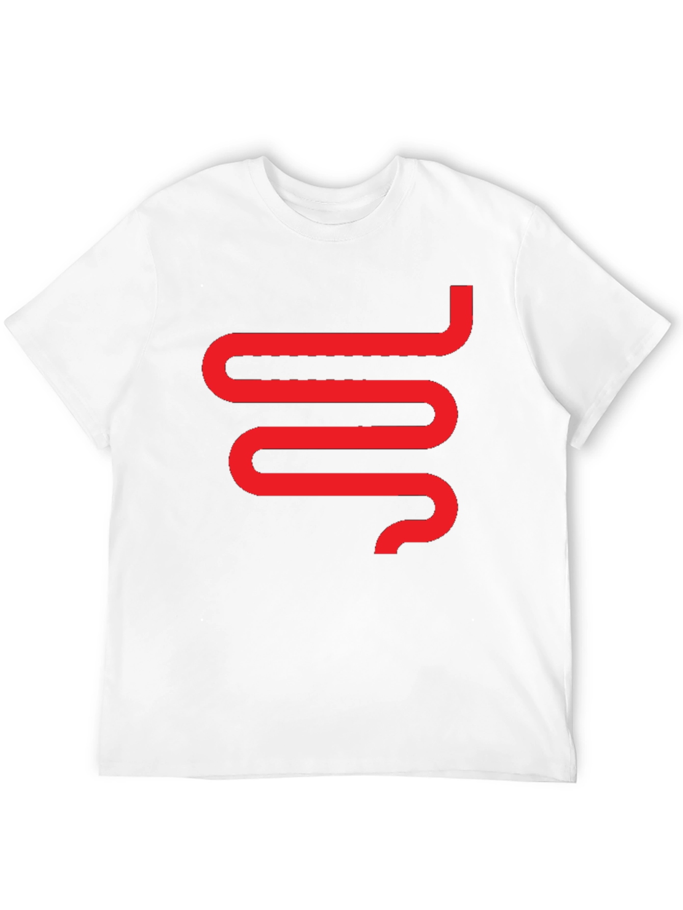 Modern Snake Graphic Tee - Black Cotton T-Shirt