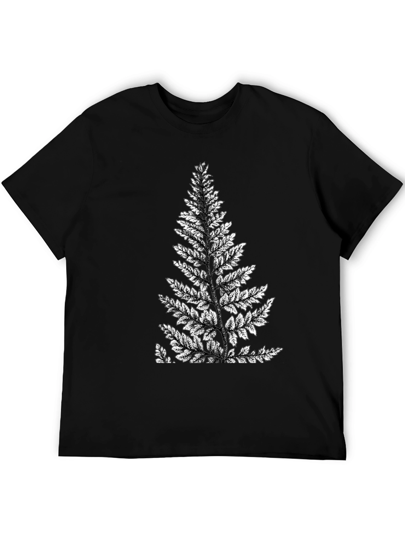 Fern Print Graphic Tee - Nature Inspired Shirt