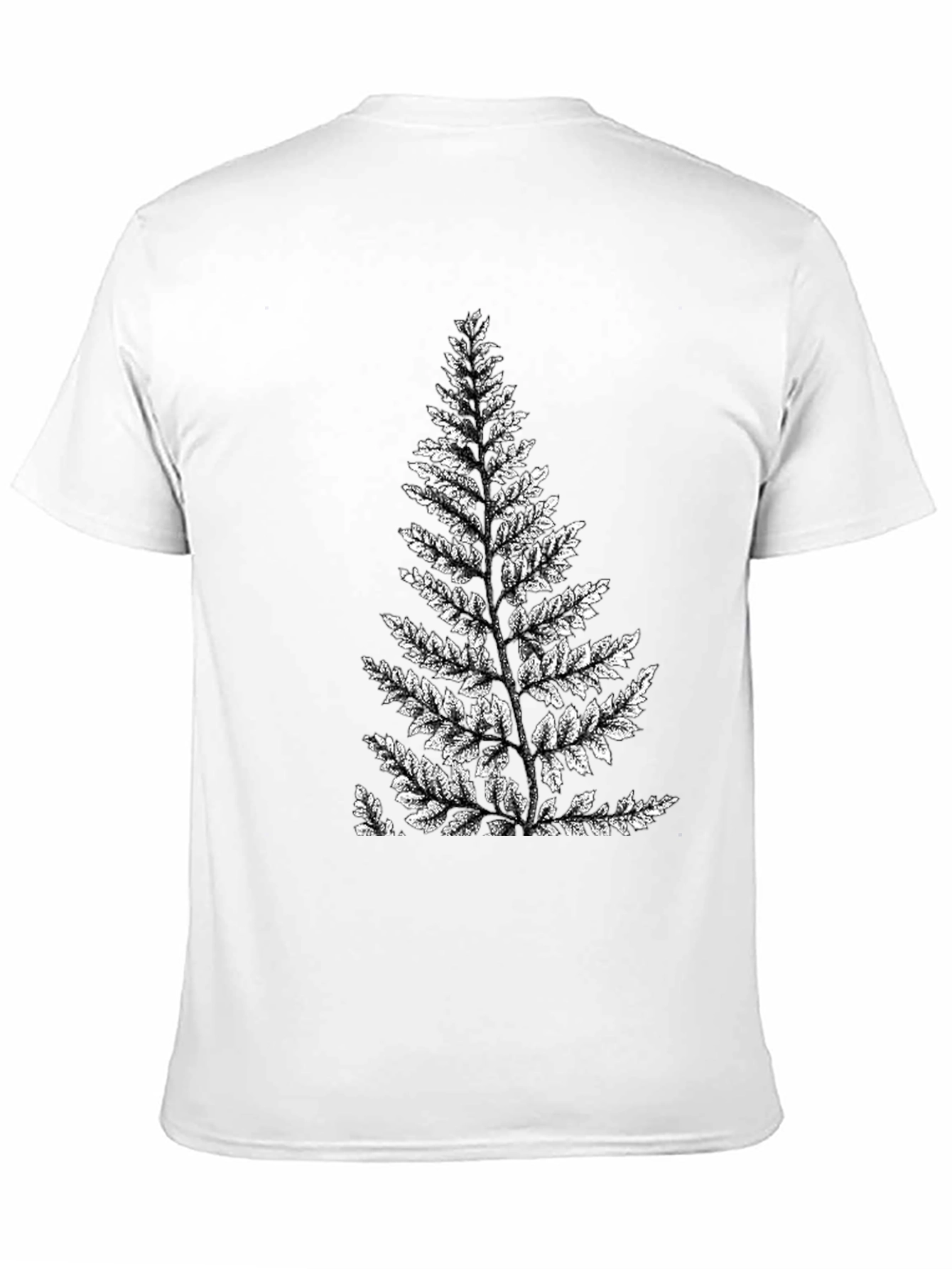 Fern Print Graphic Tee - Nature Inspired Shirt