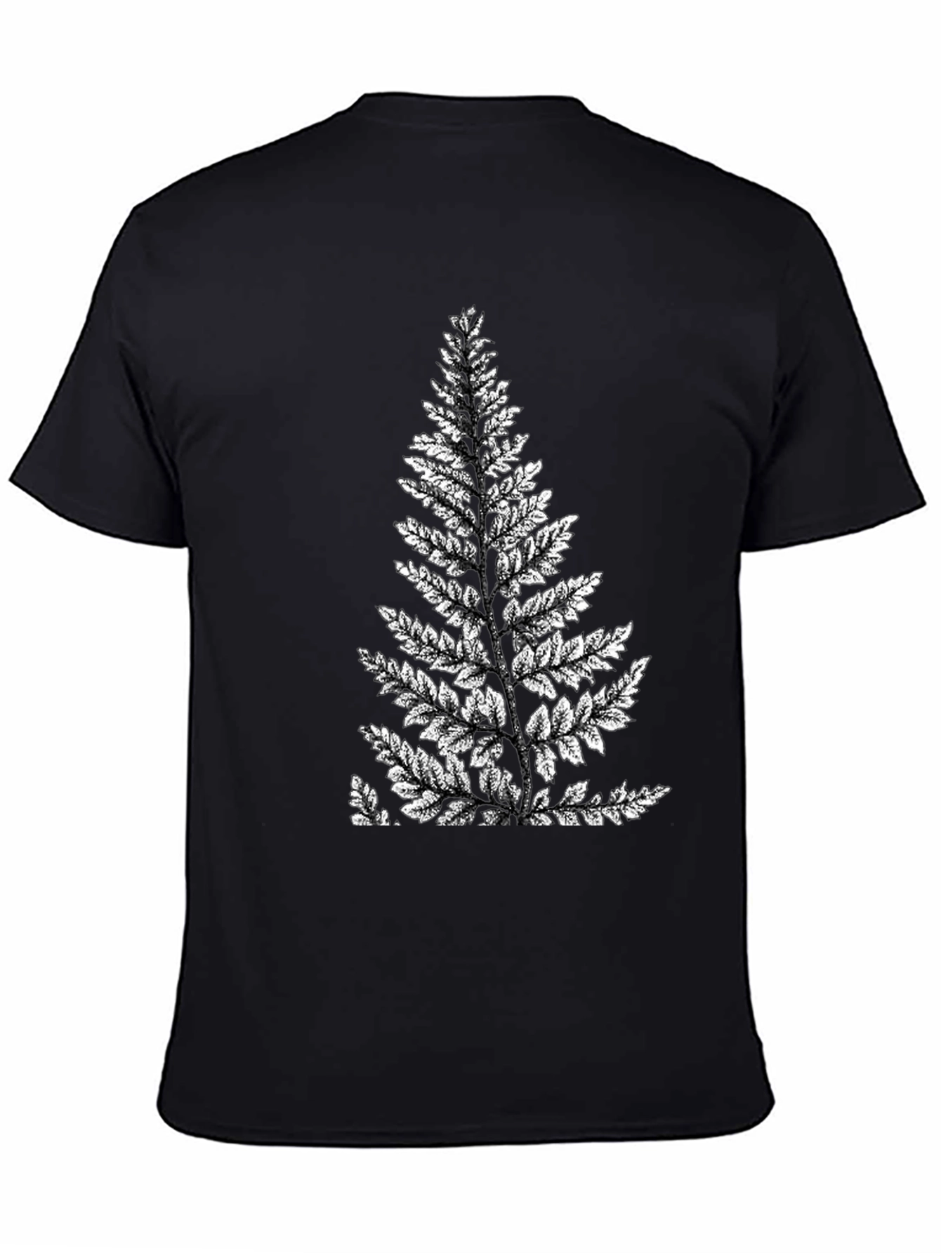 Fern Print Graphic Tee - Nature Inspired Shirt