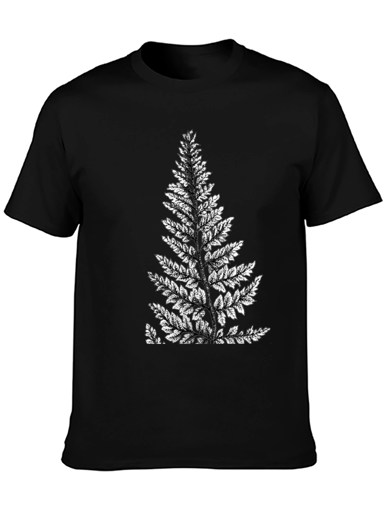 Fern Print Graphic Tee - Nature Inspired Shirt