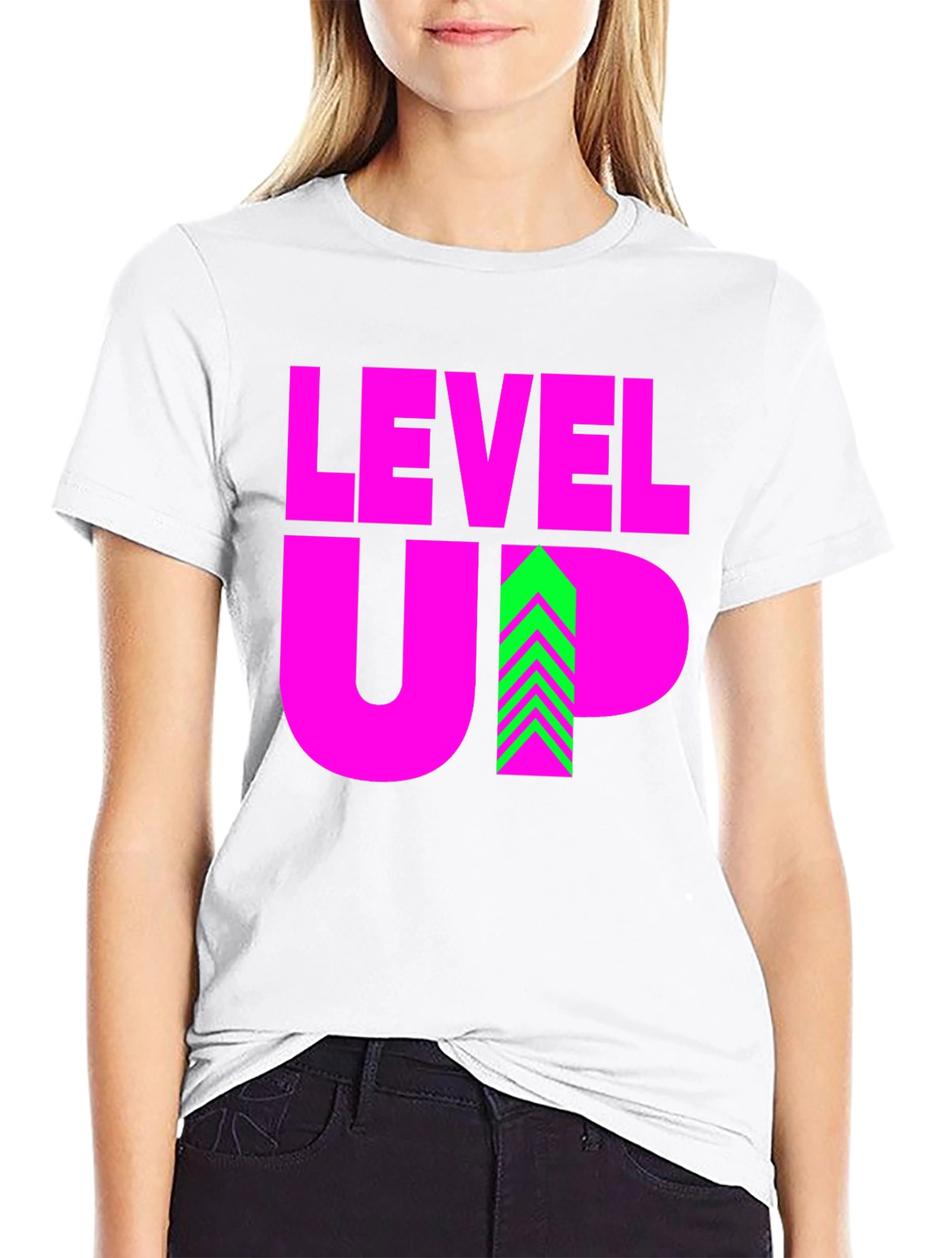 Level Up Graphic Tee - Gamer Style
